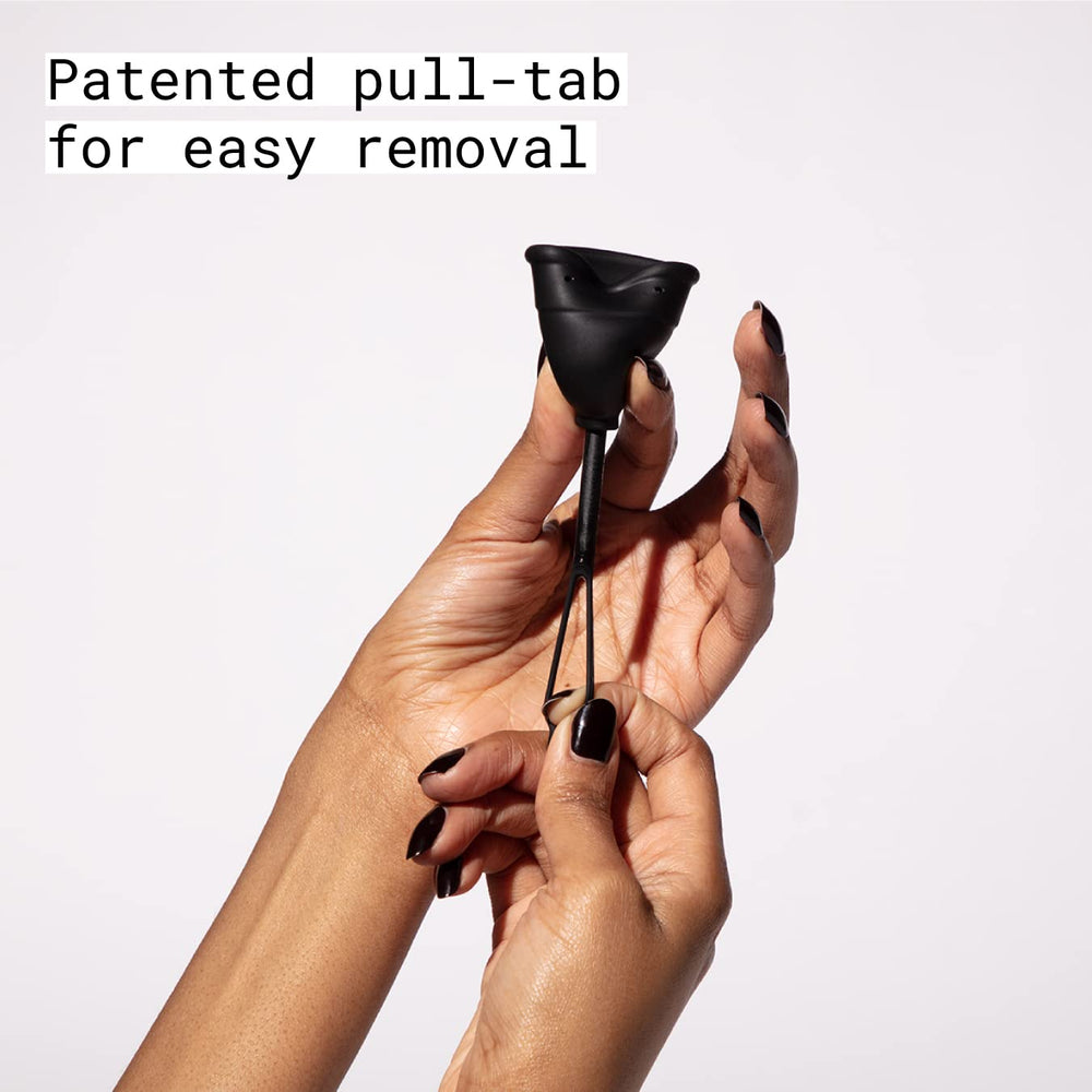 Flex pull-tab removal feature demonstrated for beginner-friendly use