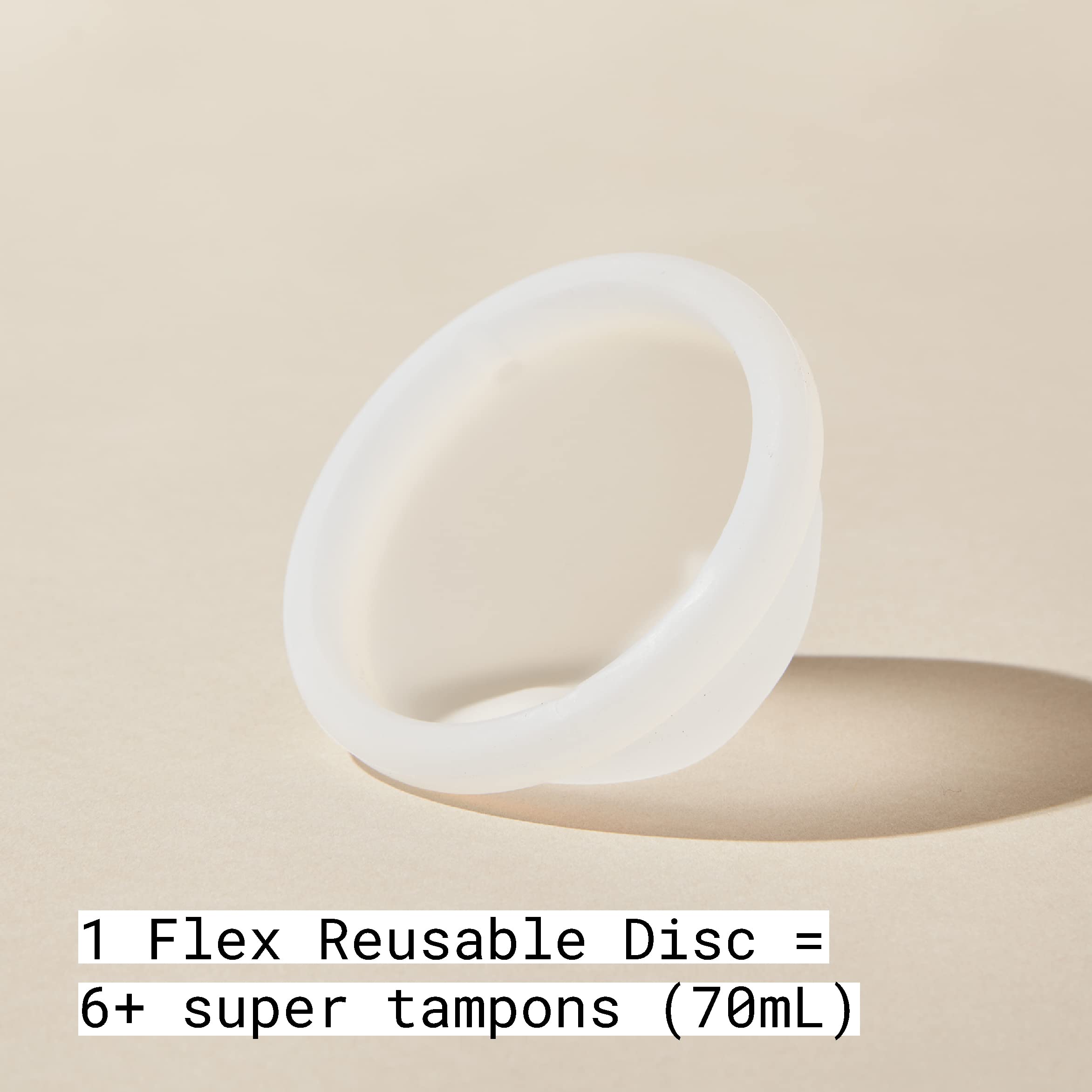 FLEX Reusable Disc sits in the fornix for a comfortable, discreet fit.