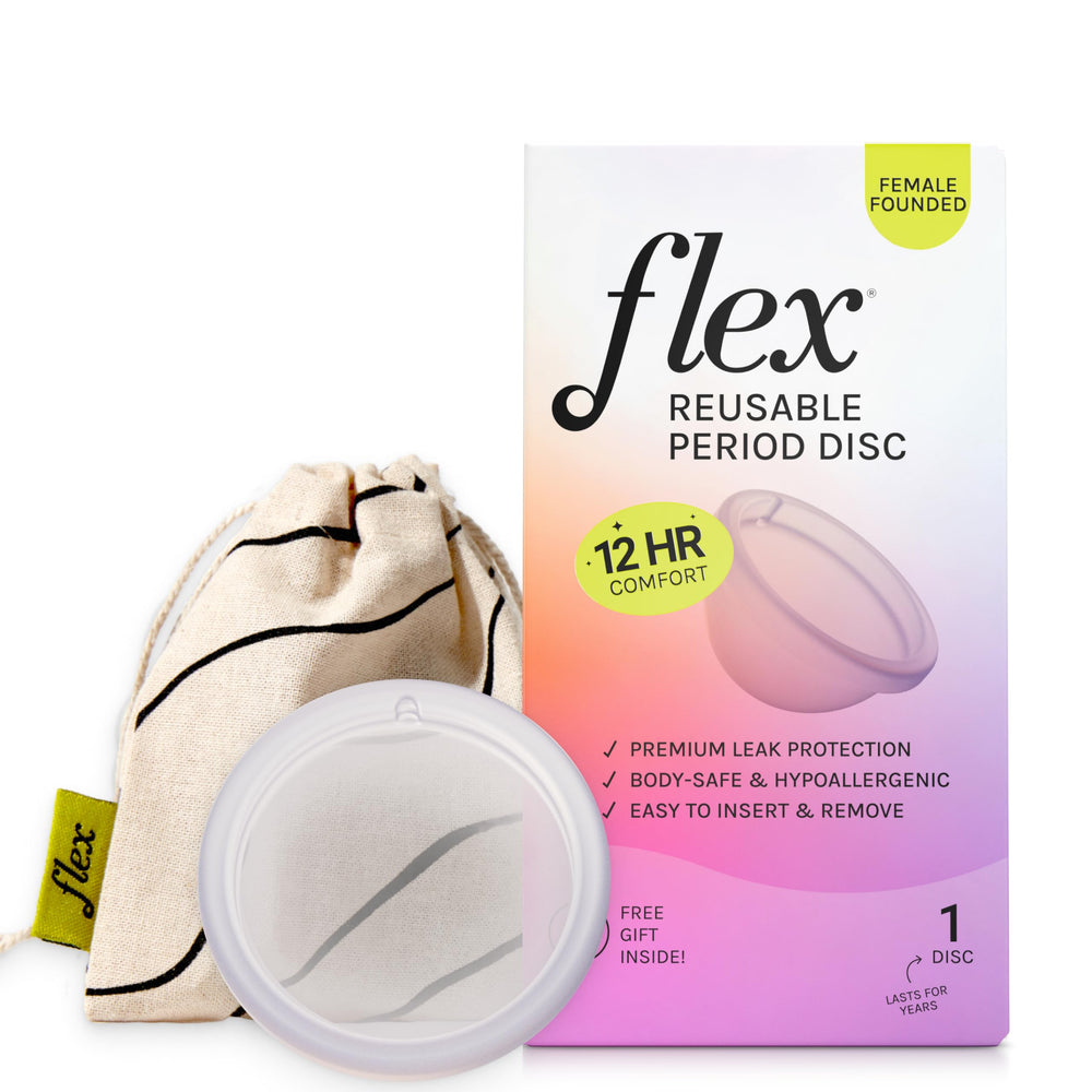 FLEX Reusable Disc showing the insertion notch on the rim for easy placement.