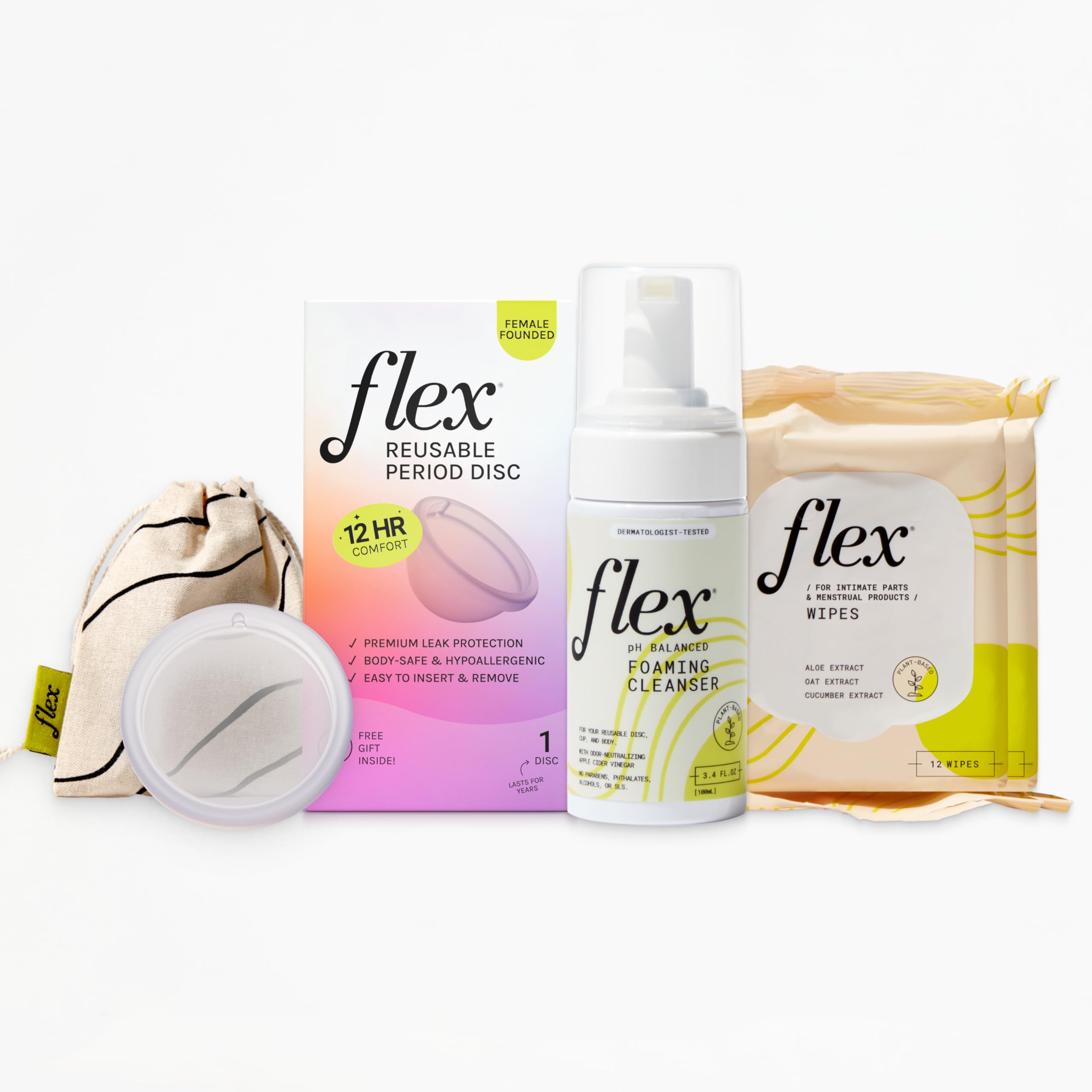FLEX reusable disc starter bundle packaging for convenient, all-in-one protection.
