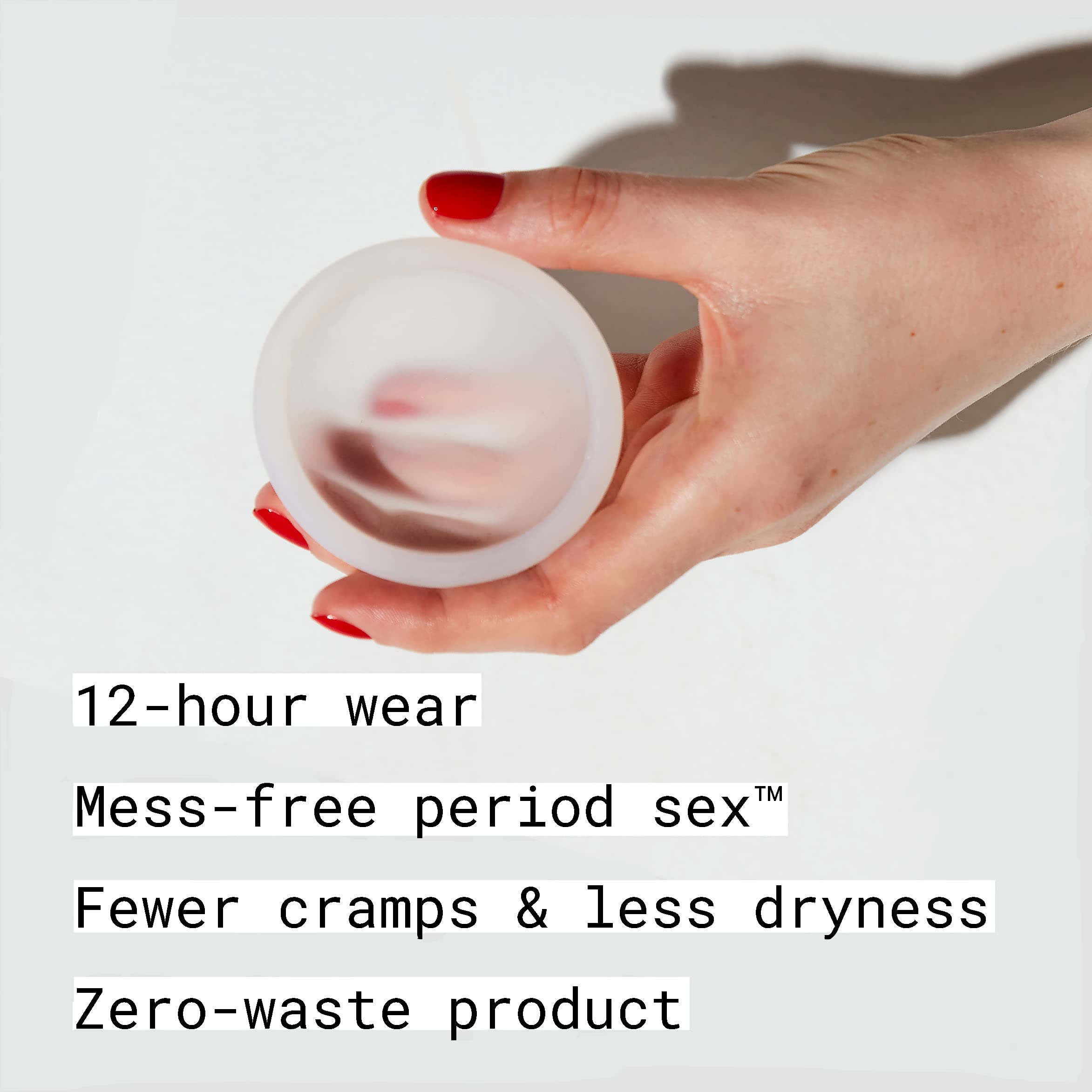 FLEX Reusable Disc made from ultra-soft silicone for daily comfort.