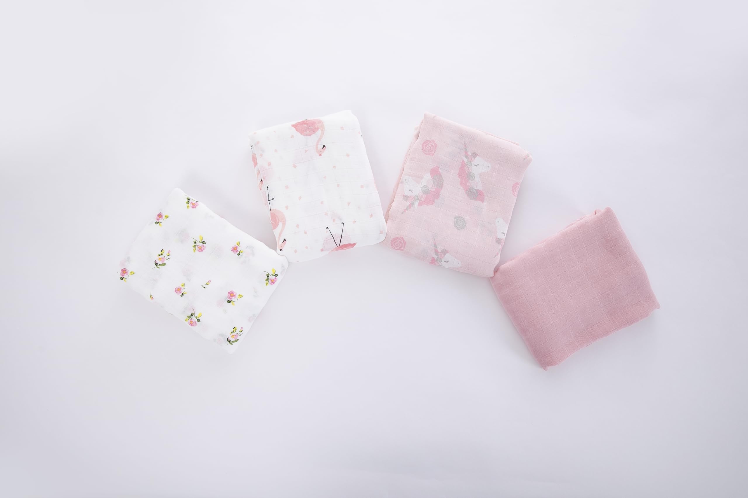Flexora Pink Dreams swaddle close-up showing soft texture for gentle contact.