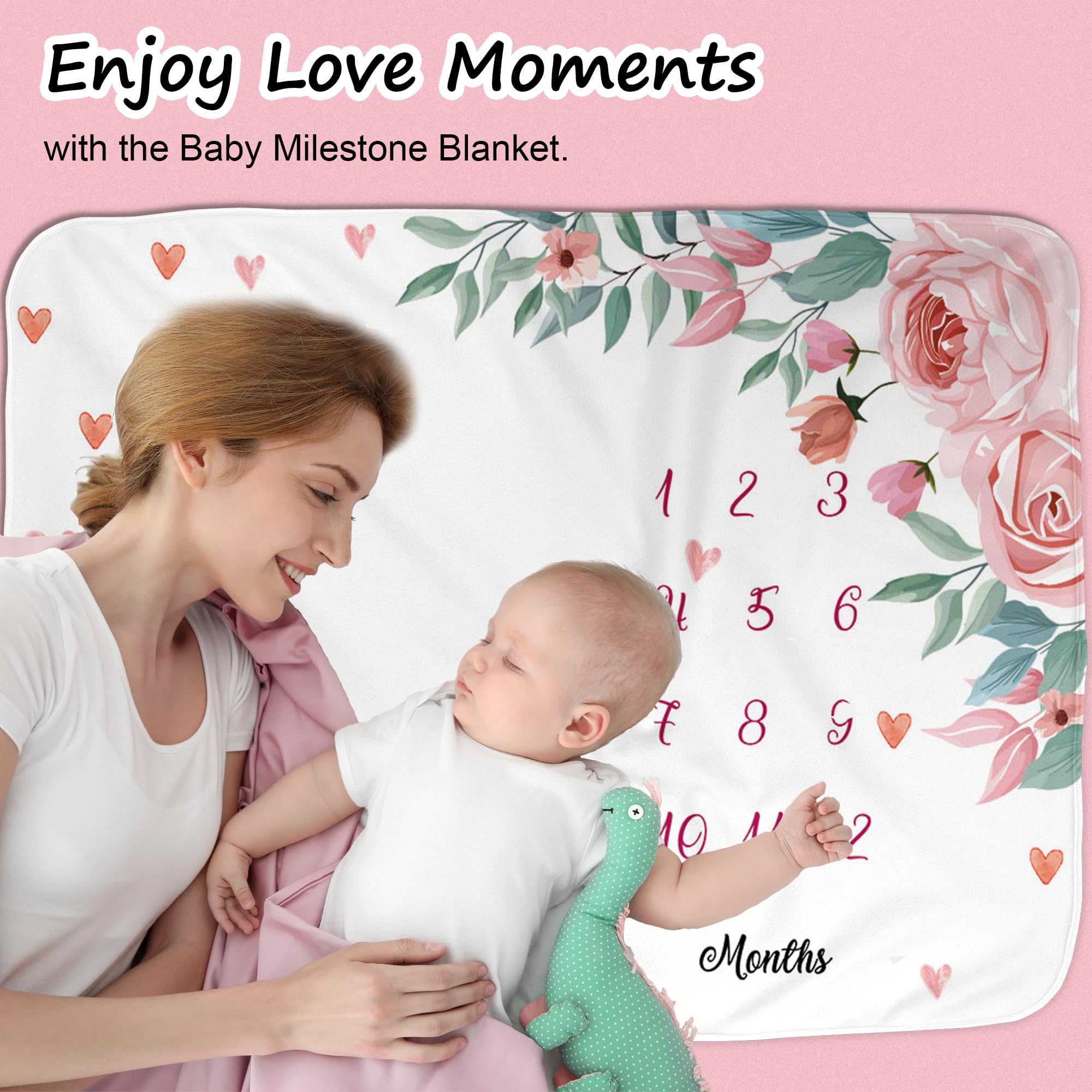 FLHRSM nursery decor blanket adds charm to baby photos