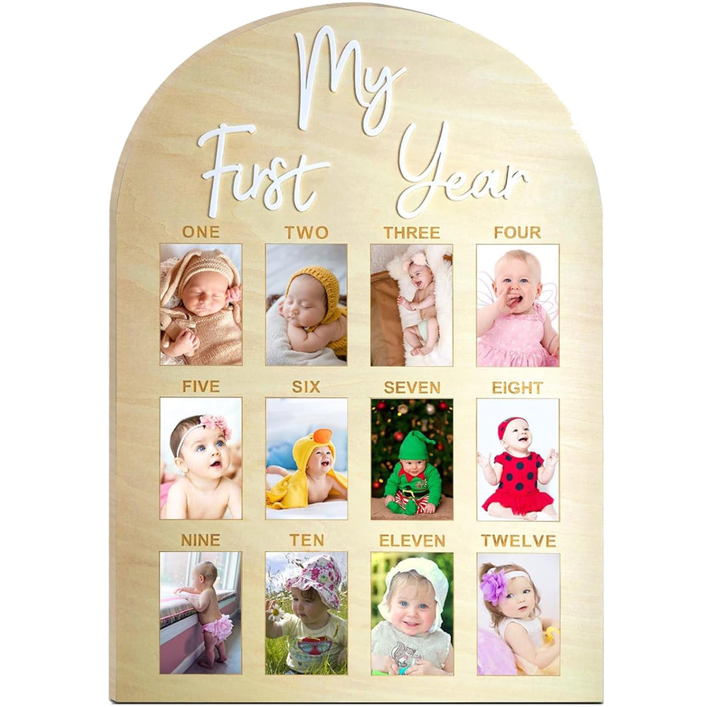 FLHRSM My First Year frame front view for wall display and keepsake