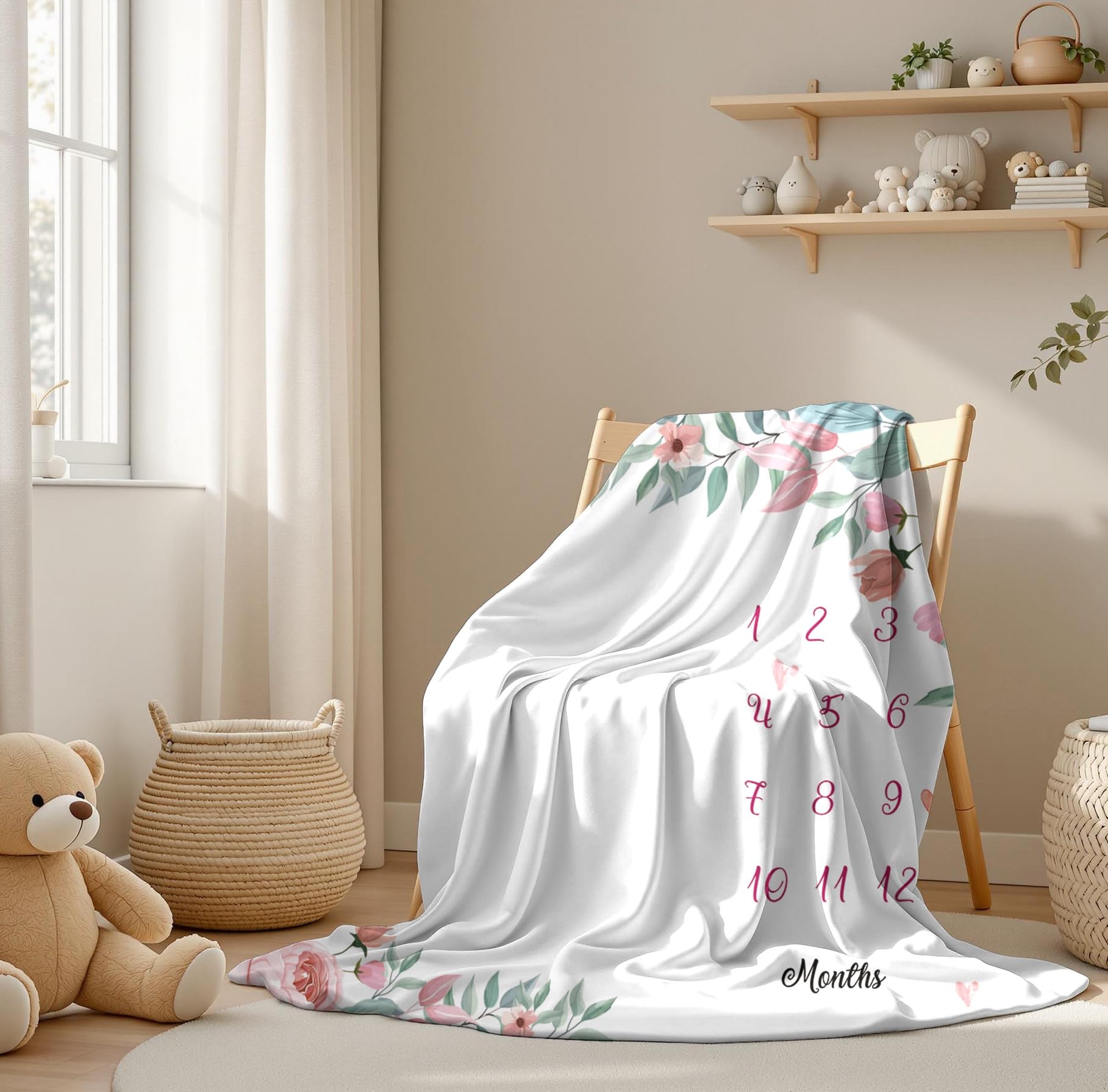 FLHRSM newborn photography backdrop ideal for monthly milestone sessions