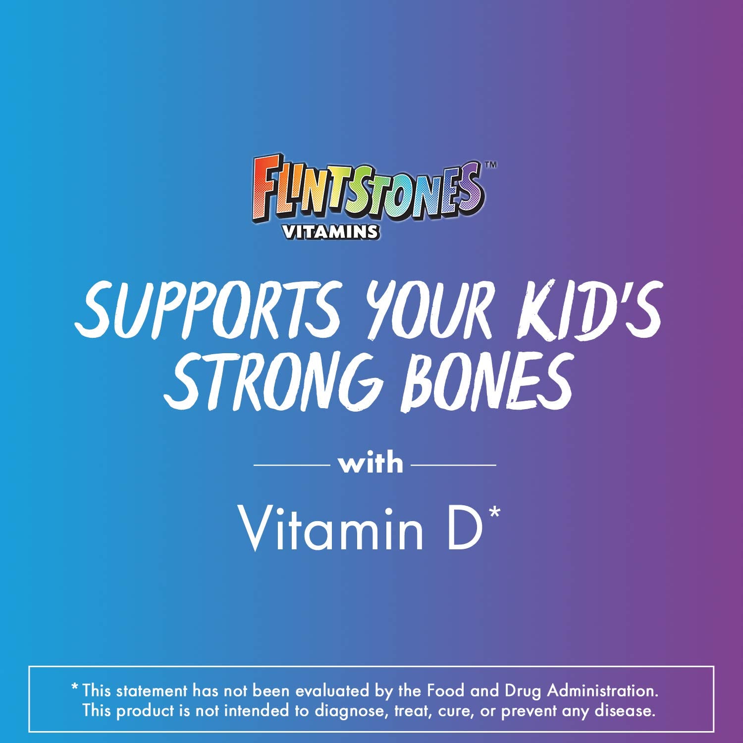 Flintstones characters on packaging to engage kids during vitamins