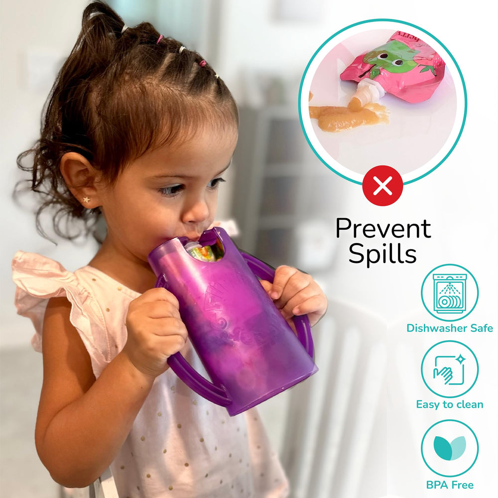 Flipping Holder dual-handles close-up highlighting ergonomic grip for kids.