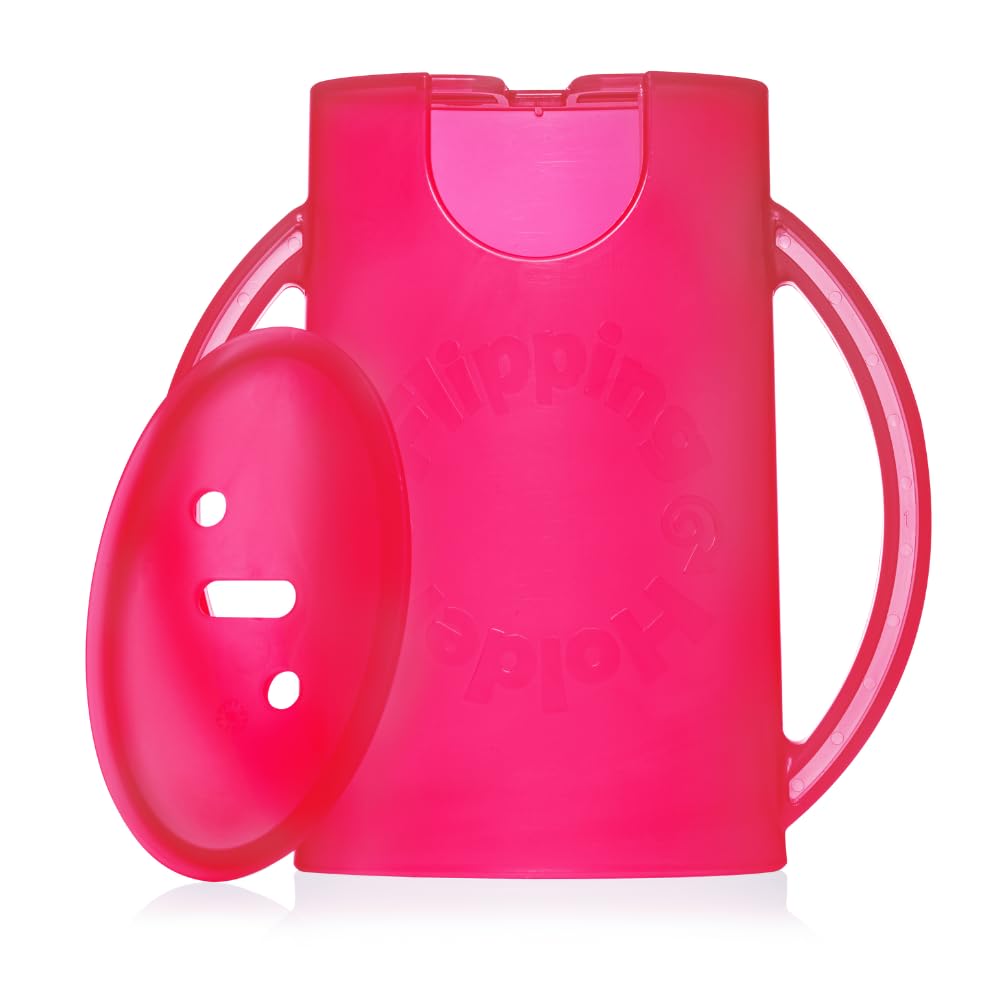 Flipping Holder dual handles provide a secure grip for mess-free snacking
