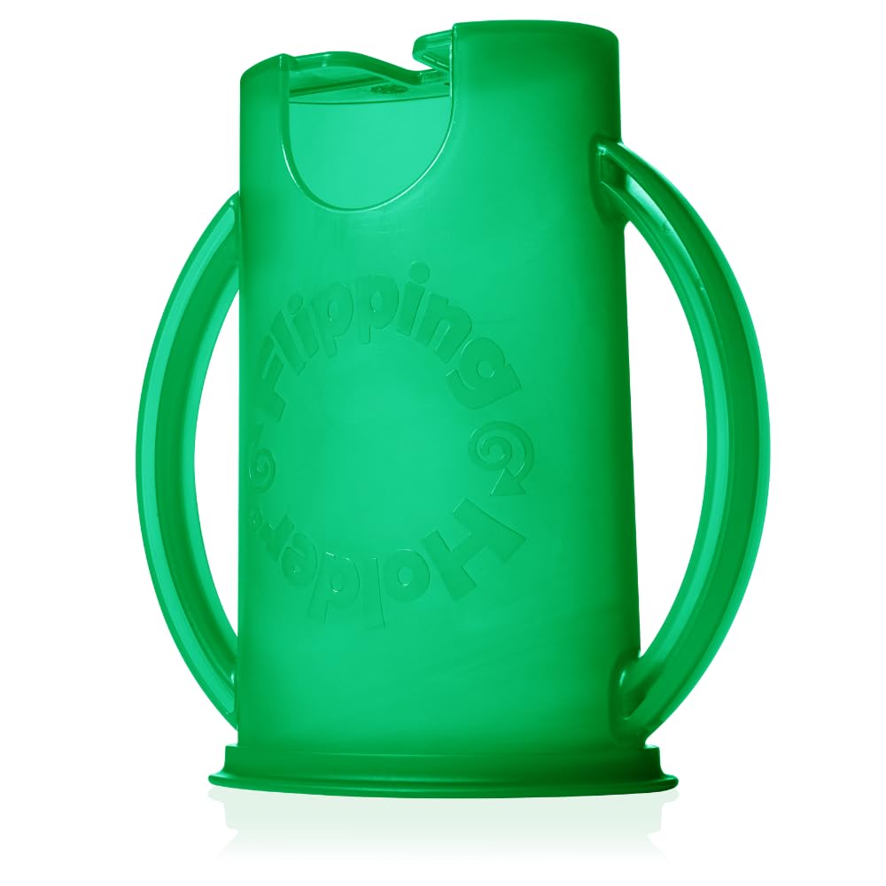 Flipping Holder universal-fit pouch compatibility supports various snack sizes.
