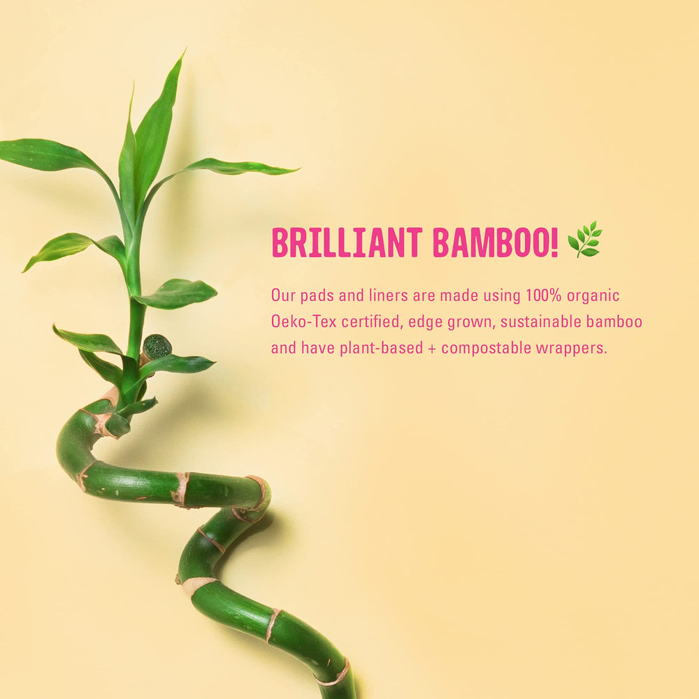 Charcoal core on FLO glo pad provides odor neutralization for discreet freshness.