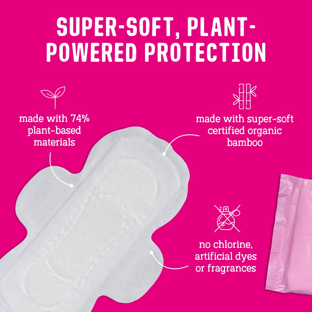 Flo Night Pad with Wings provides overnight protection and comfort.