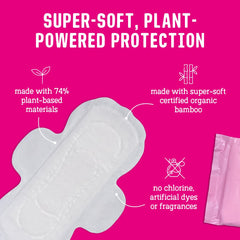 Flo Night Pad with Wings provides overnight protection and comfort.