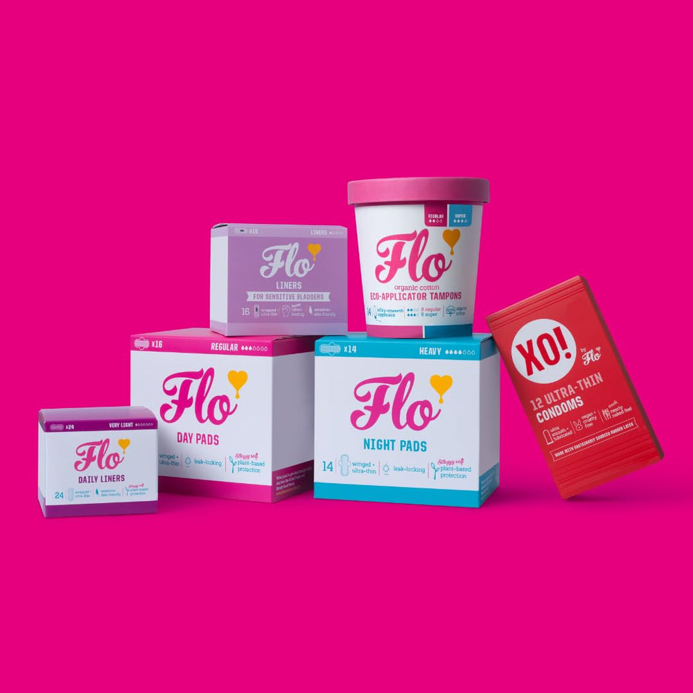 Flo 40-pack night pads bundle for convenient period coverage