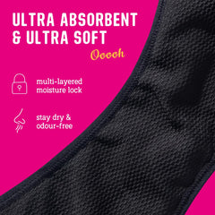 FLO period-proof brief back view demonstrates full coverage