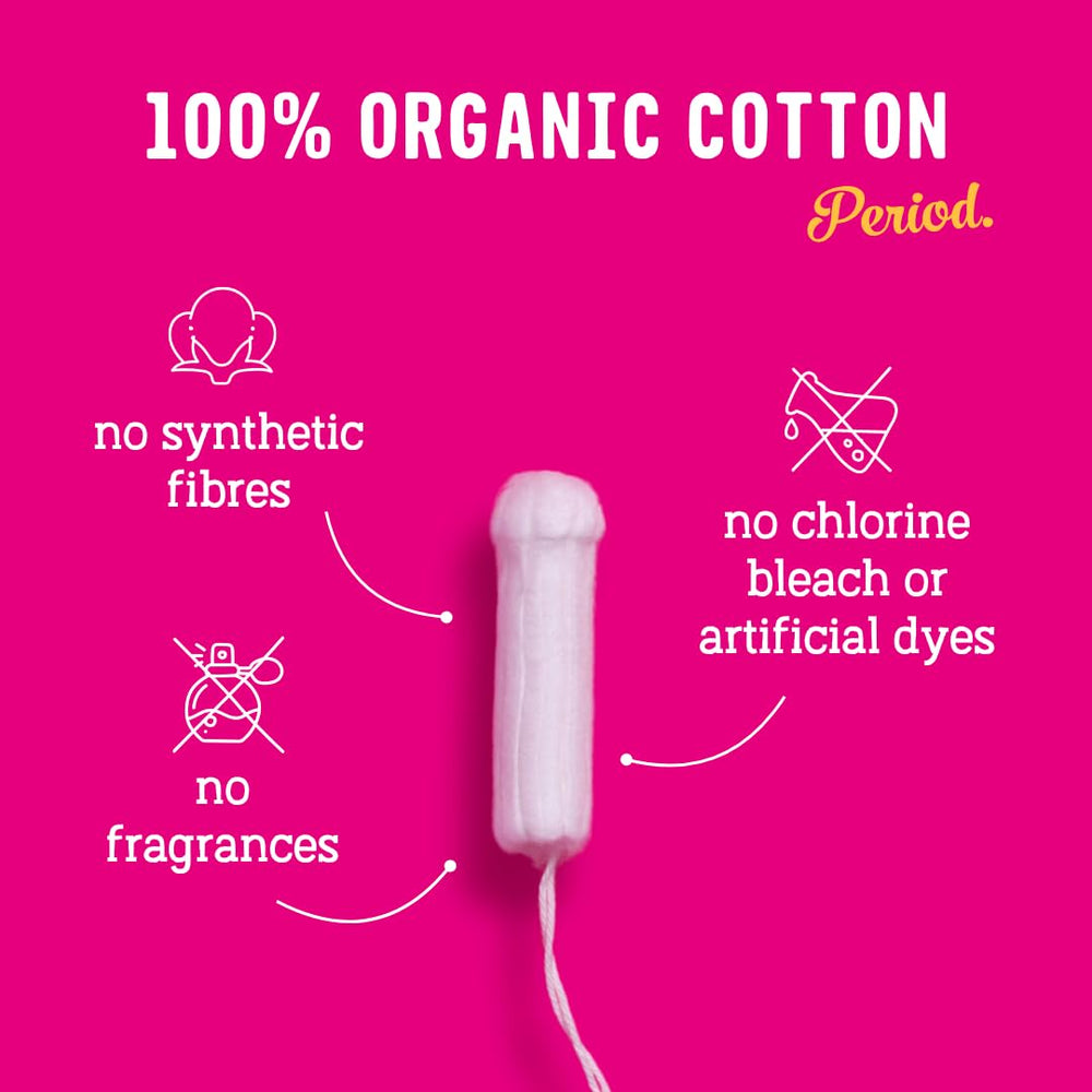 FLO Super tampons deliver extra absorbency for heavier days.