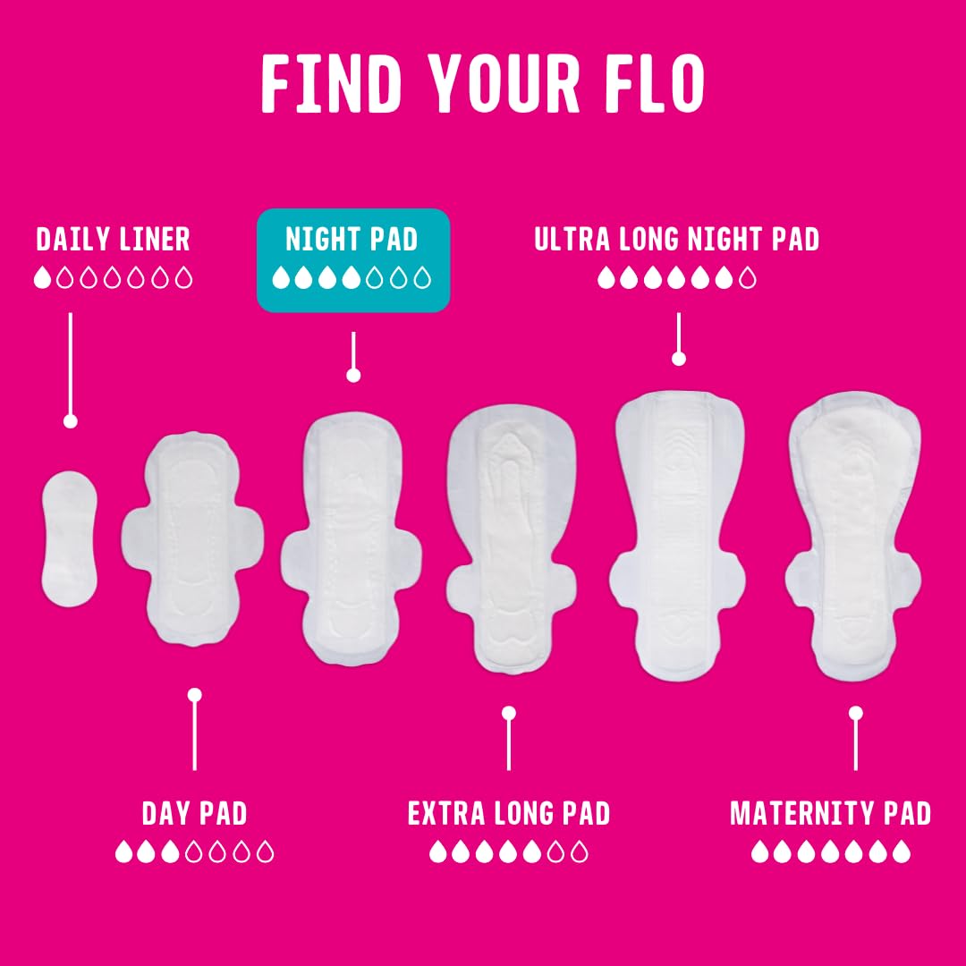 Flo ultra-thin night pad made from bamboo for soft comfort