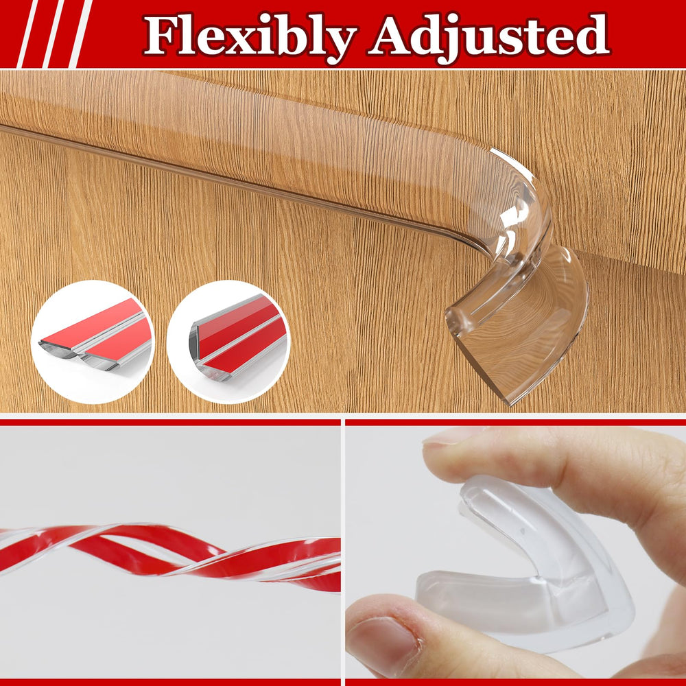 Floatlive edge corner protector clear design blends with modern furniture for discreet protection
