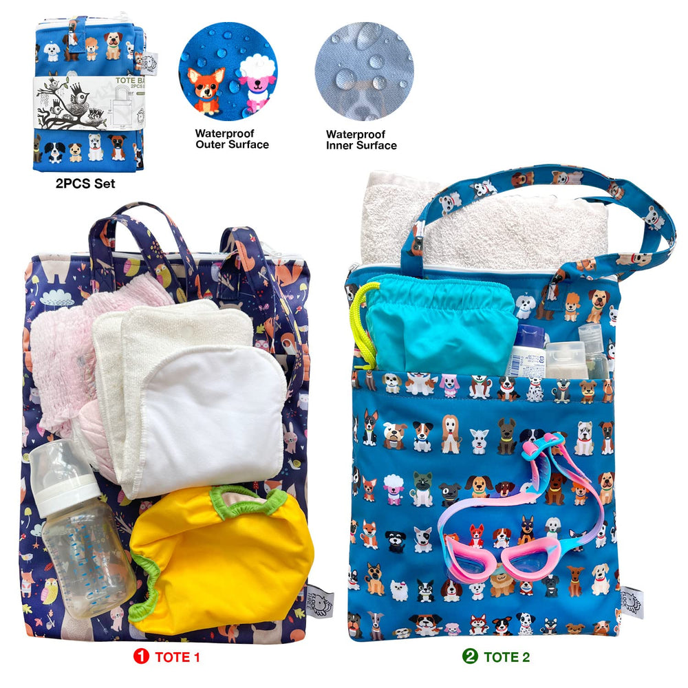 FLOCK THREE wet dry bag swimwear inside emphasizes waterproof protection.