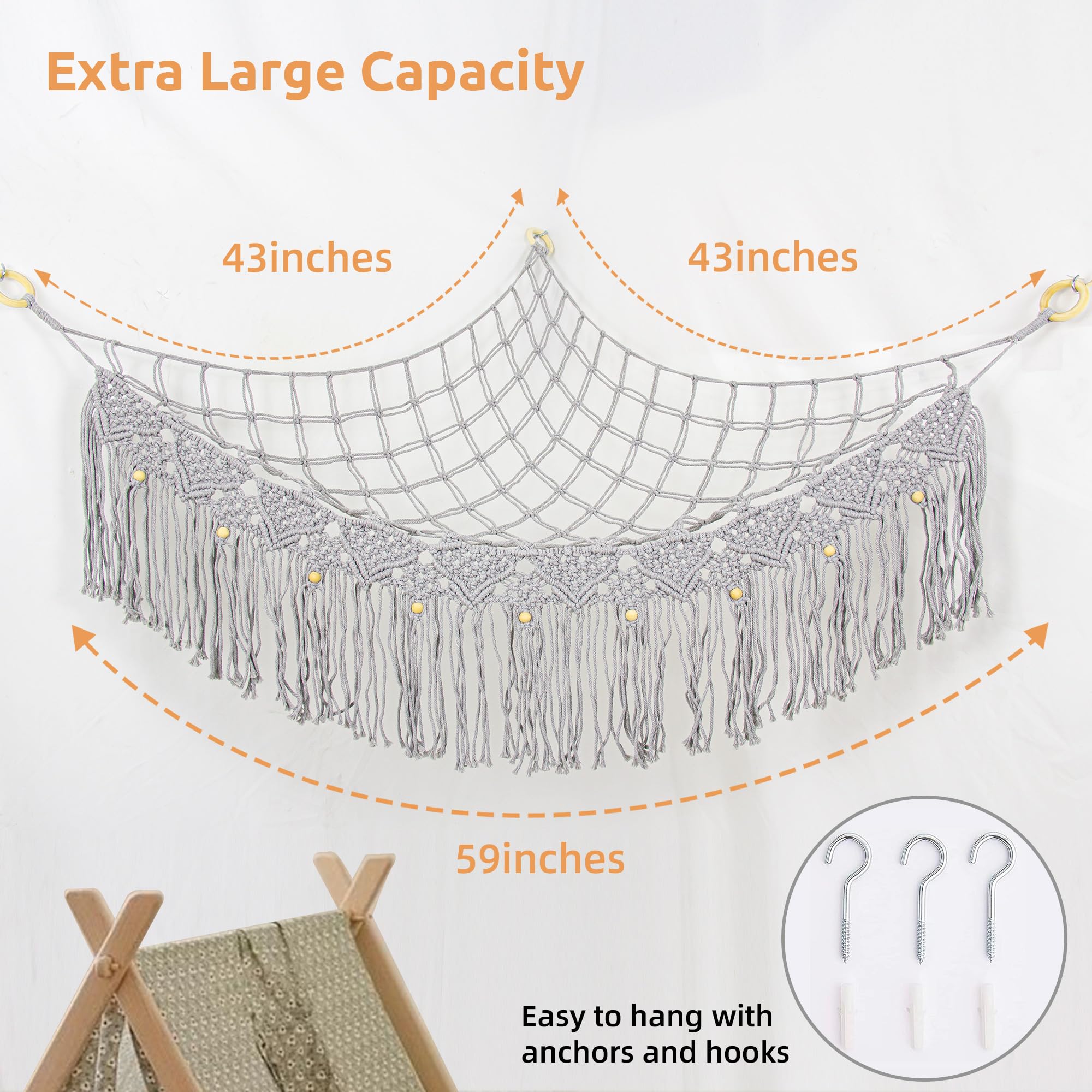 FLOCNOKY easy-hang hammock includes hardware for quick setup.
