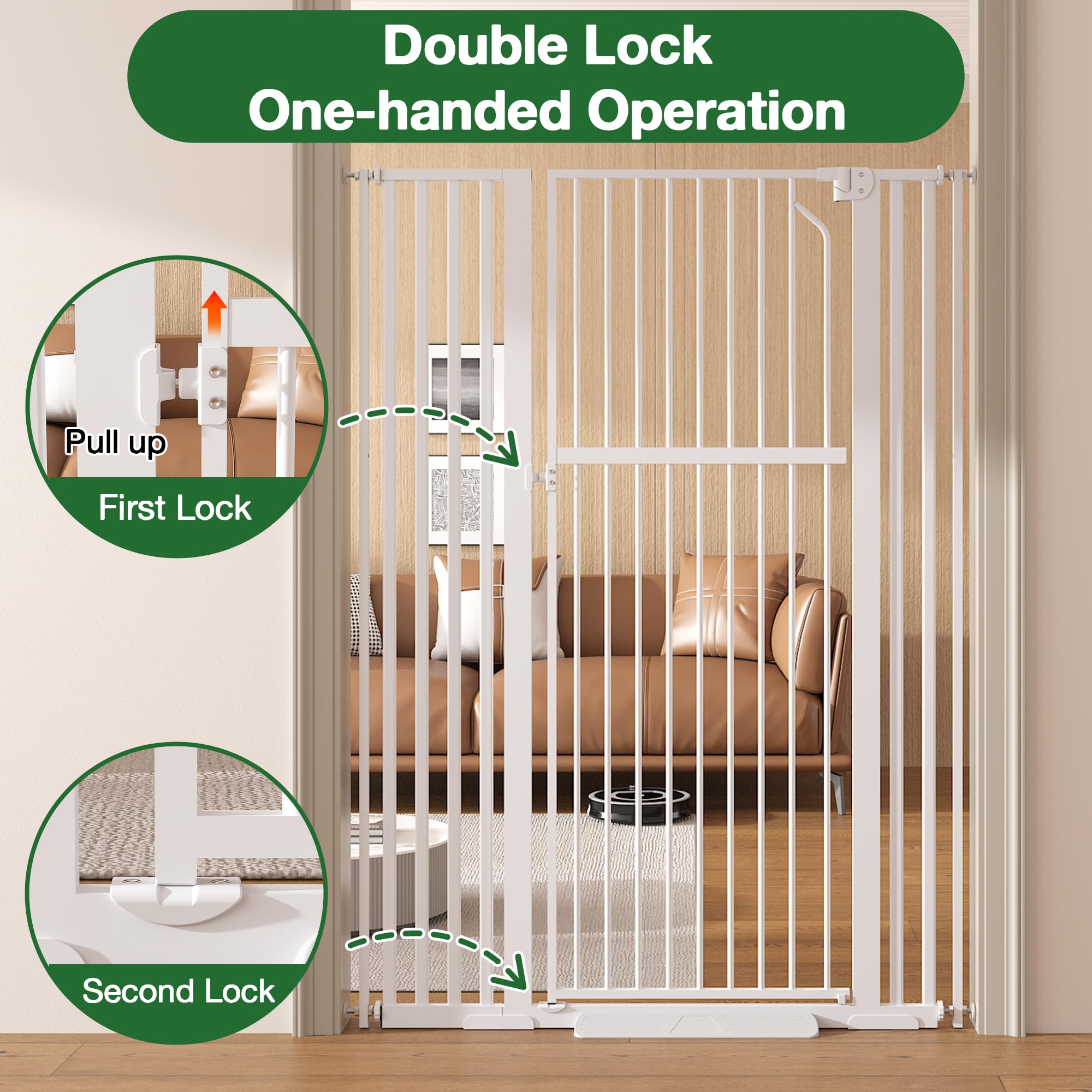 Floisdace auto-close function helps gate close gently behind you.