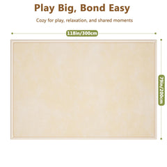 Floisdace play mat shows non-slip backing for stable floor play
