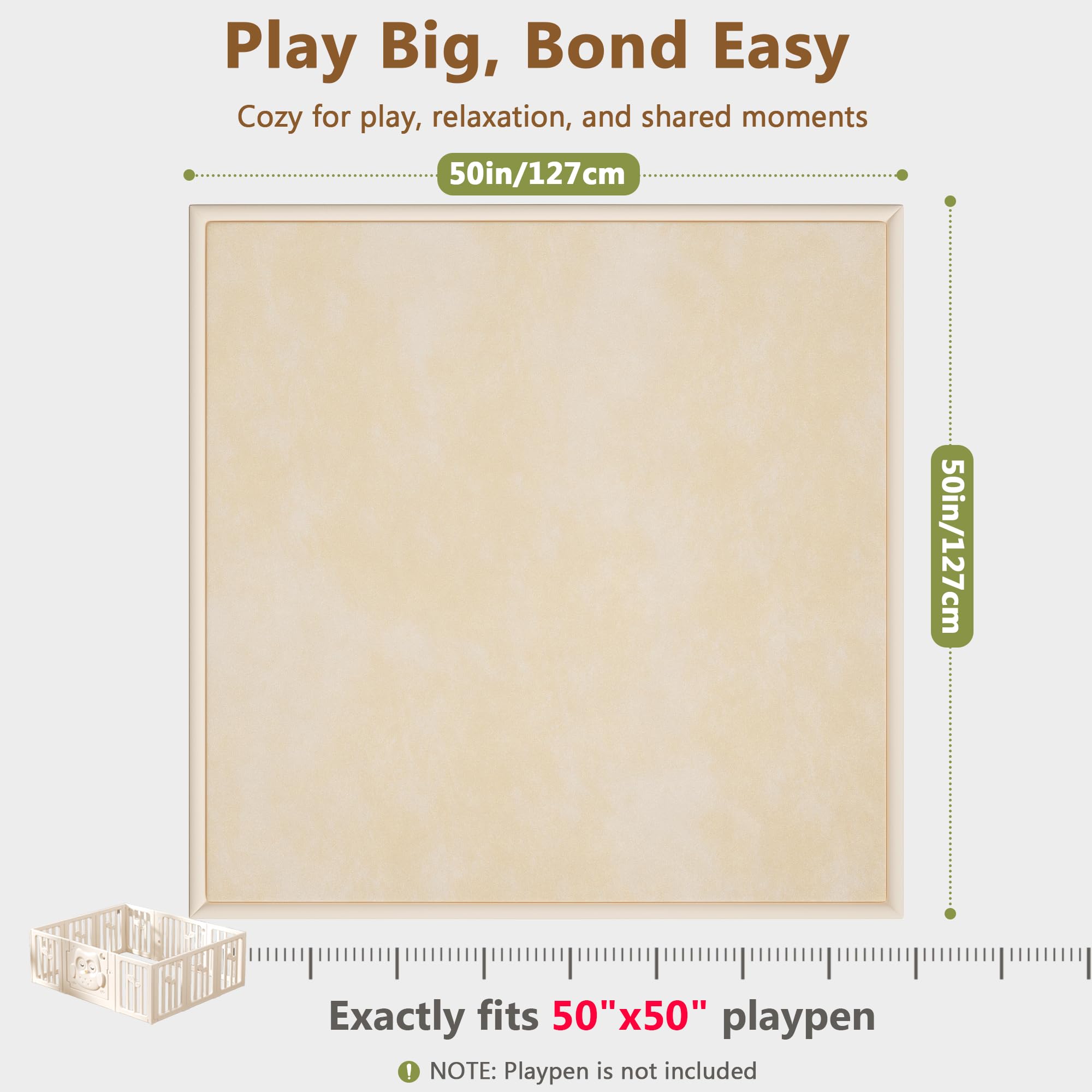 Floisdace non-slip backing ensures stable playtime on any floor.