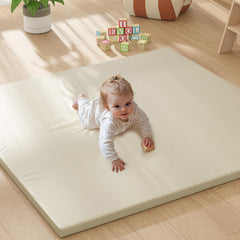 Floisdace waterproof cloud-soft play mat; easy spill cleanup for busy parents.