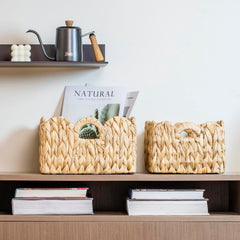 Floramill water hyacinth large basket ideal for nursery organization and tidy living spaces