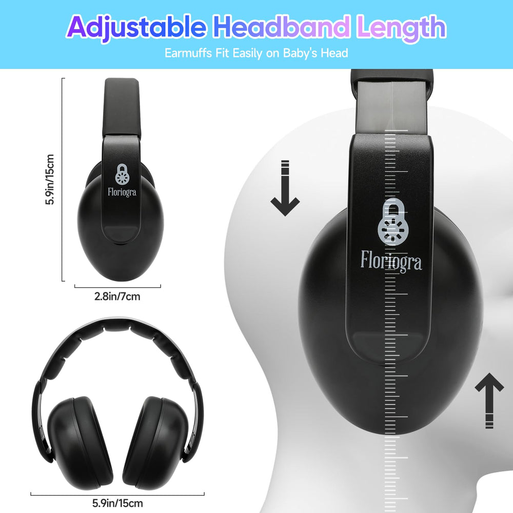 Floriogra Baby Headphones portable case for easy travel