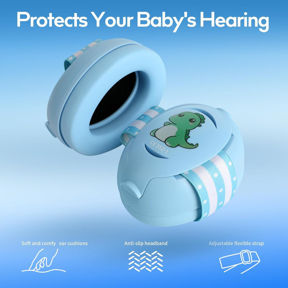 Floriogra infant ear protection blue designed for 0-36 months on noisy outings.