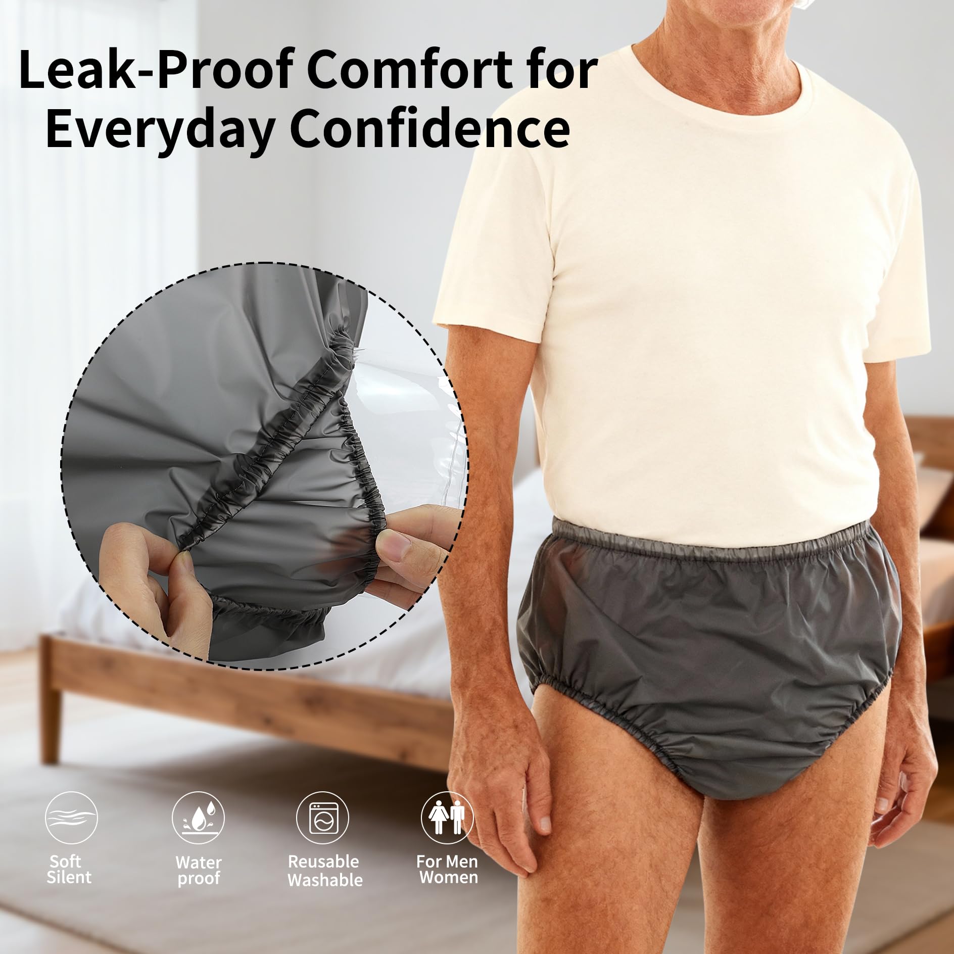 Florith advanced anti-leak side protection for secure wear.