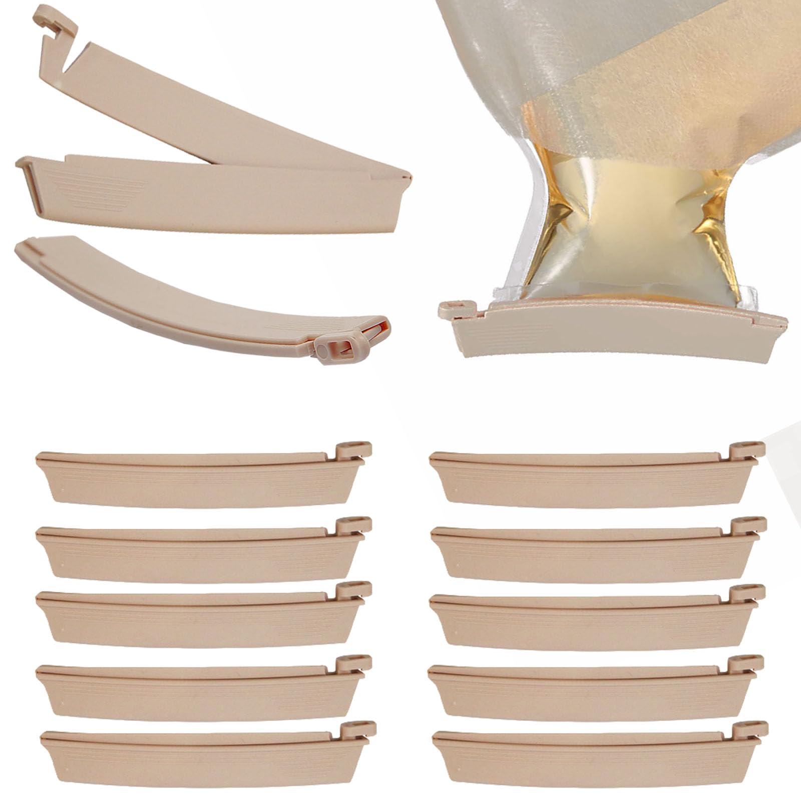 Flosmore ostomy clip pack secures a close closure for easy daily use.