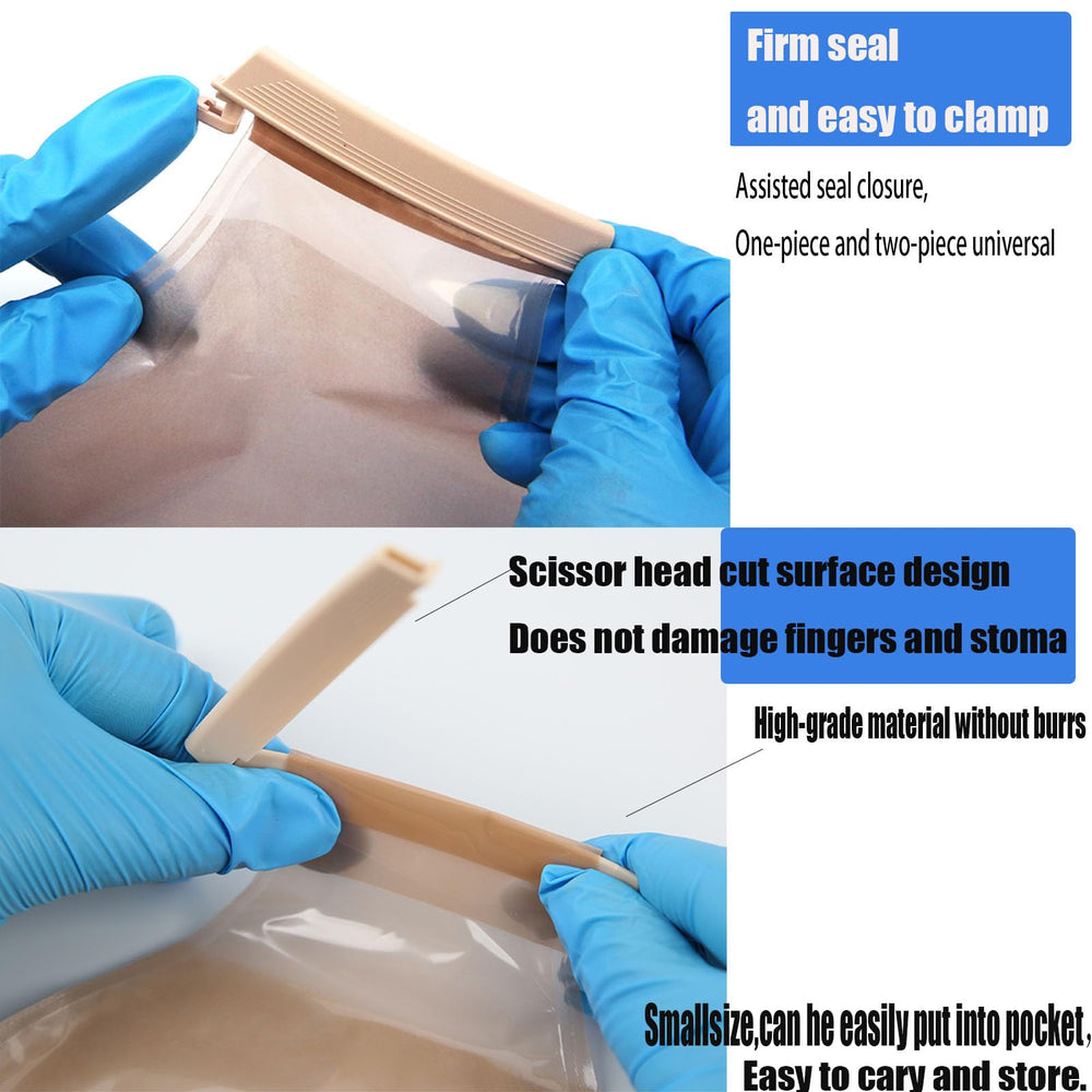 Flosmore universal-pouch-clip-fit works with most drainable bags to prevent leaks.