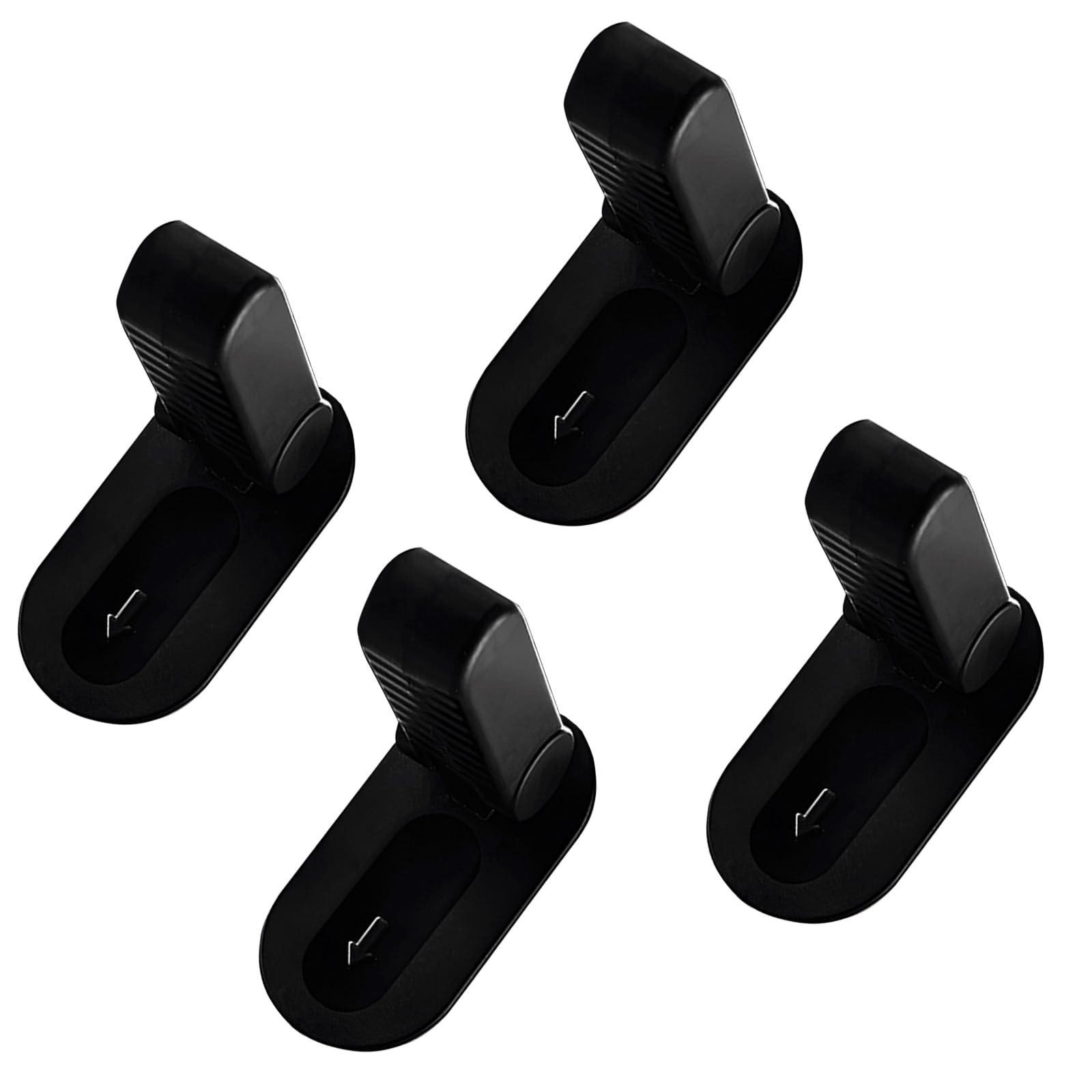 Flowden door lever lock black pack 4 installed on a door for child safety