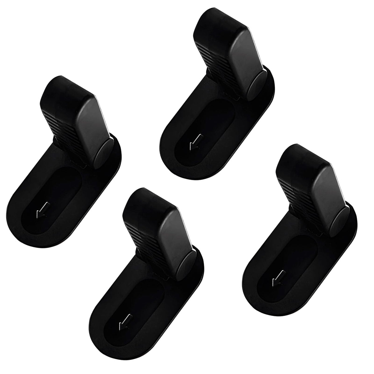 Flowden door lever lock black pack 4 installed on a door for child safety