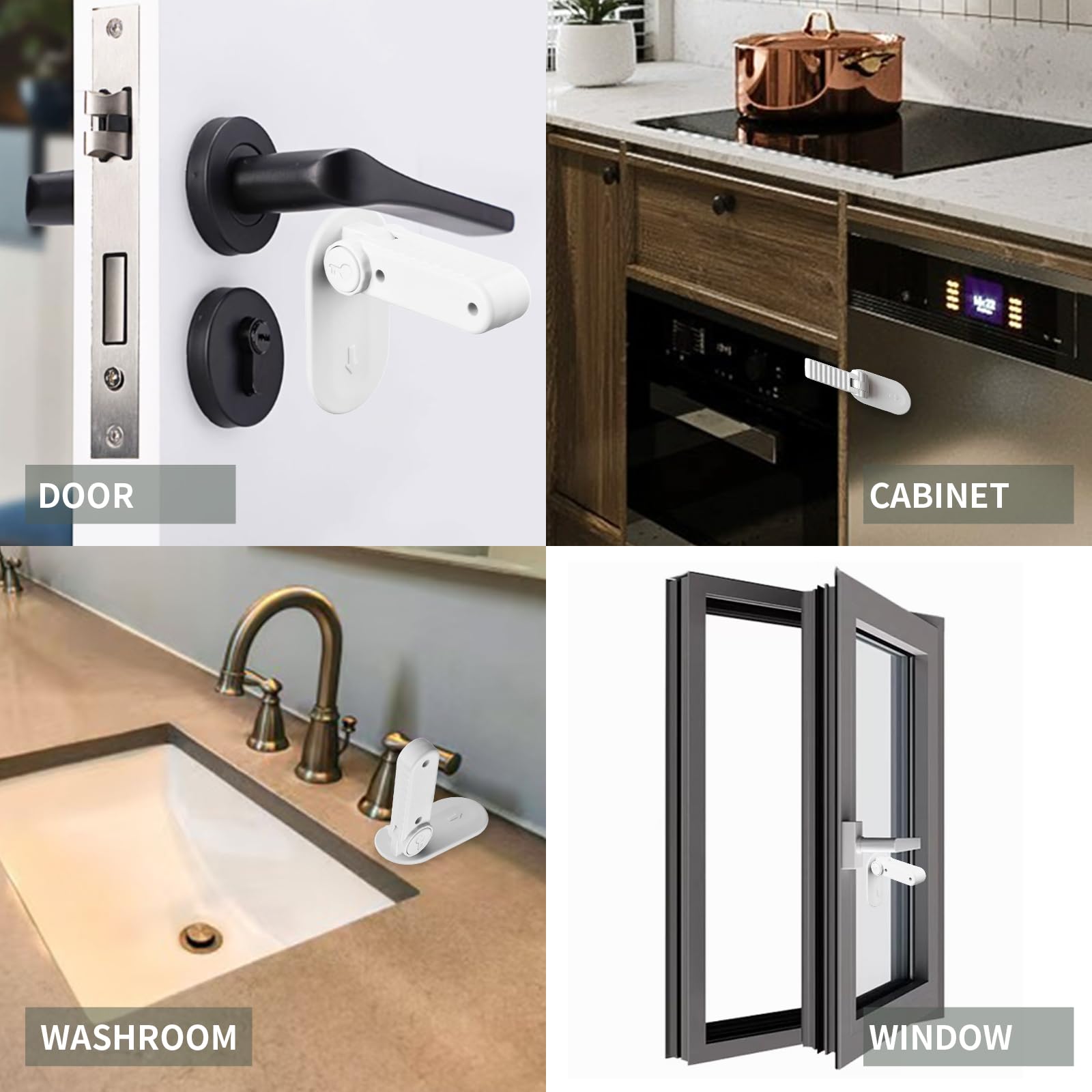 Flowden baby-proof lock on bathroom door easy adult access