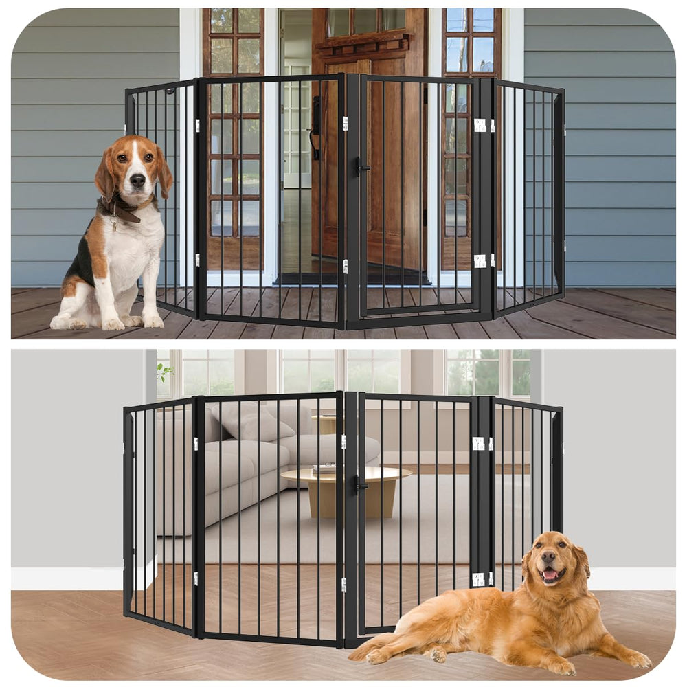 Flower Frail indoor outdoor gate fits stairs, hallways, decks, and porches.