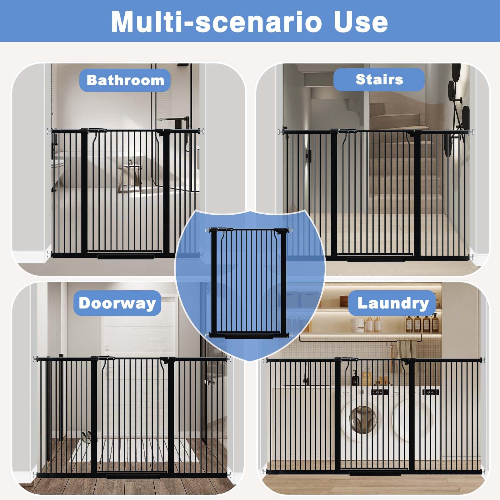 Flower Frail suitable for indoor and outdoor use, versatile pet gate.