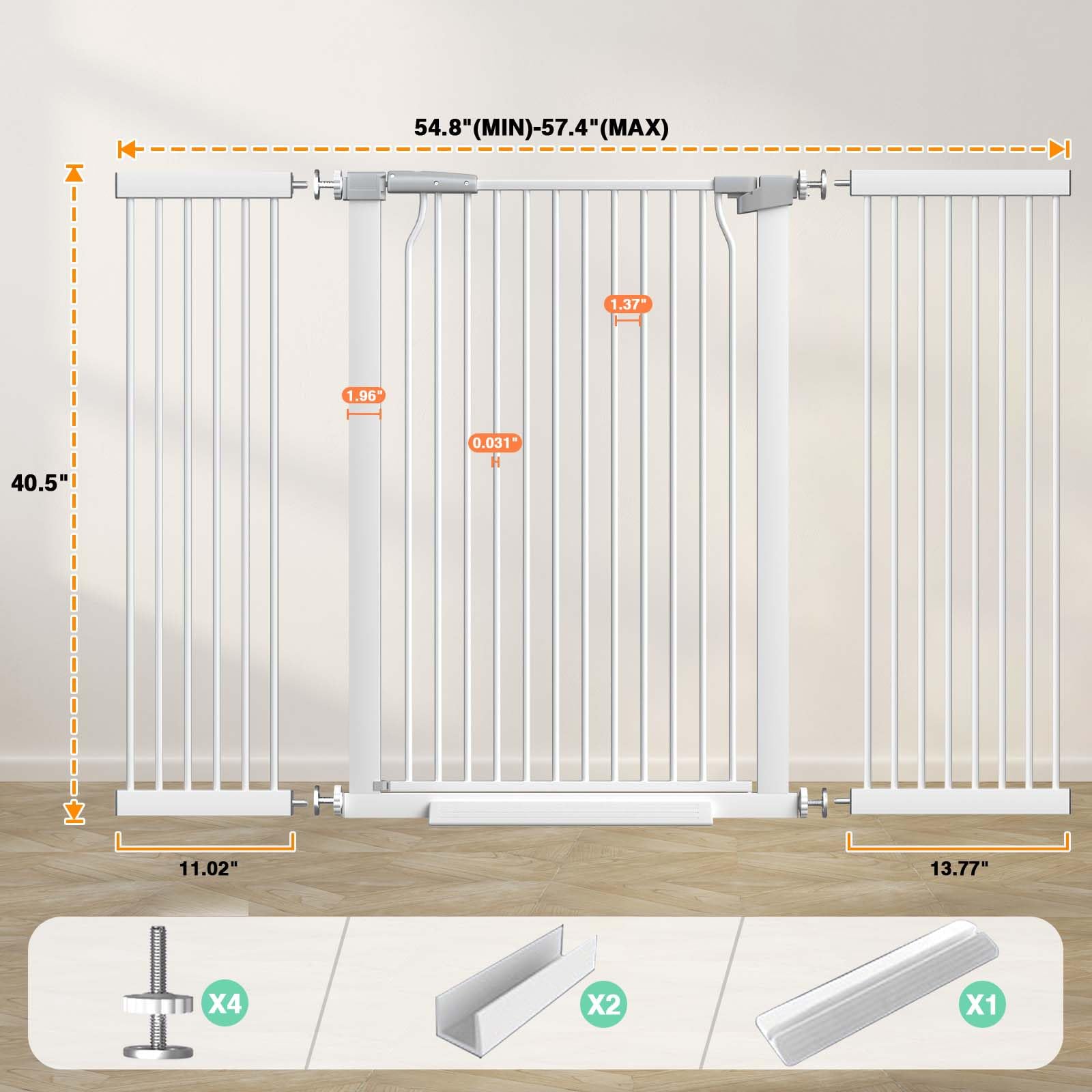 Flower Frail no-drill installation protects walls while securing space