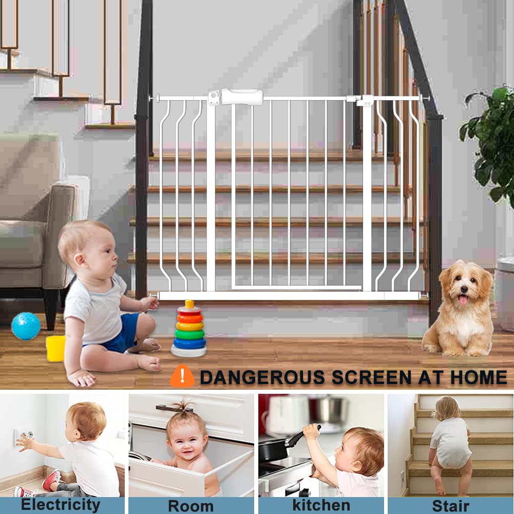 Flower Frail pet-friendly baby gate for stairs and doorways.