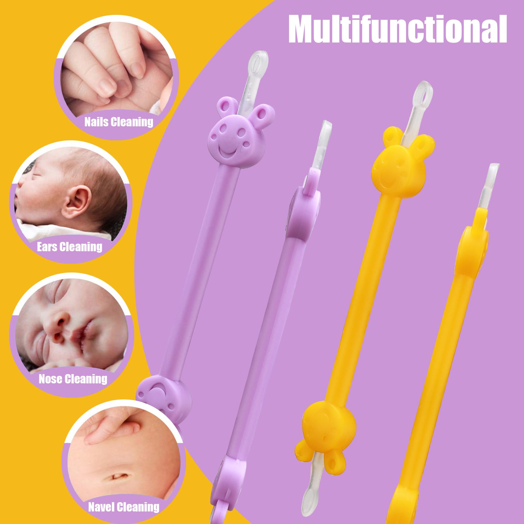 Flutaire slip-free coating provides secure grip on baby's skin.