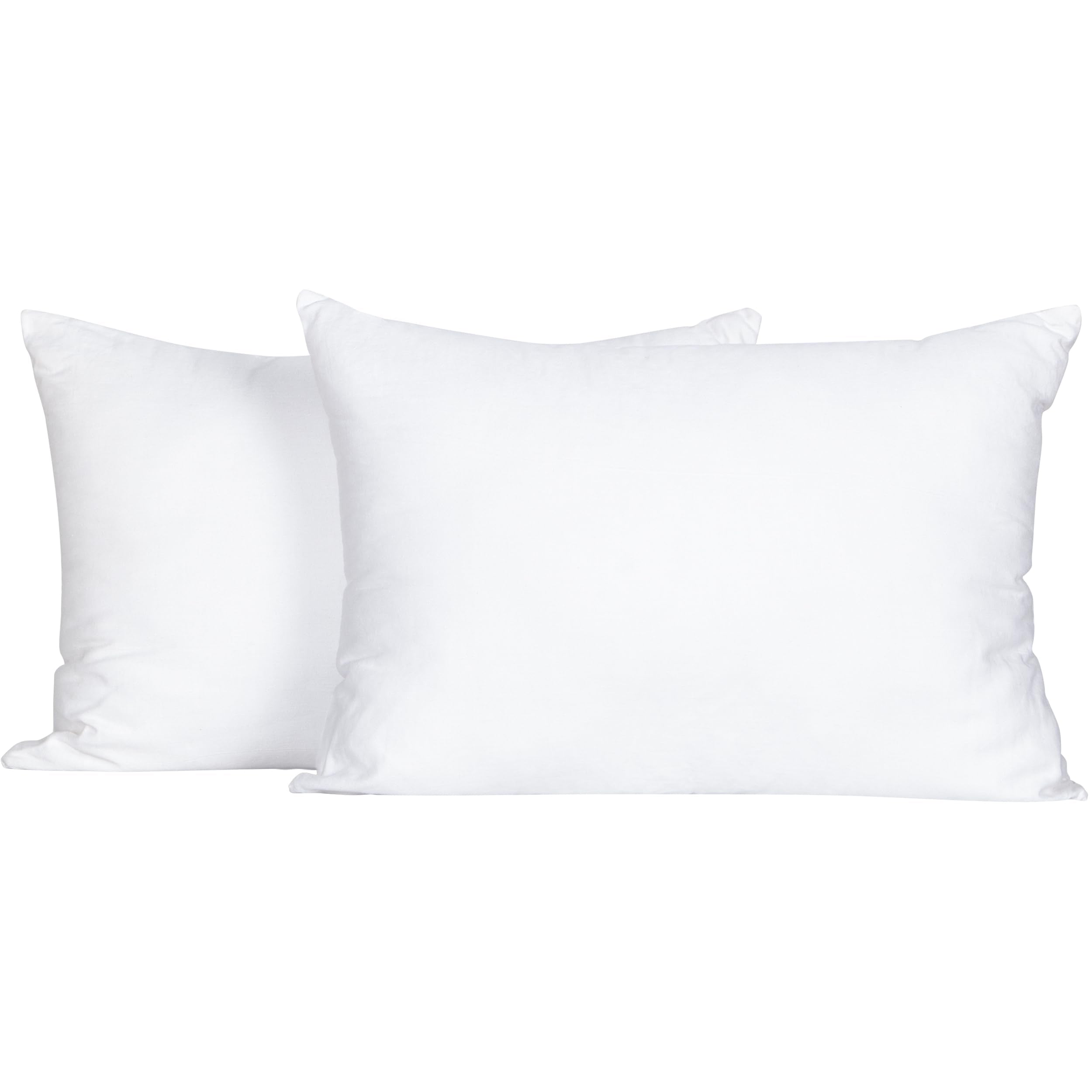 FLXXIE 2-pack pillows front view on bed showing compact 13x18 size for easy placement