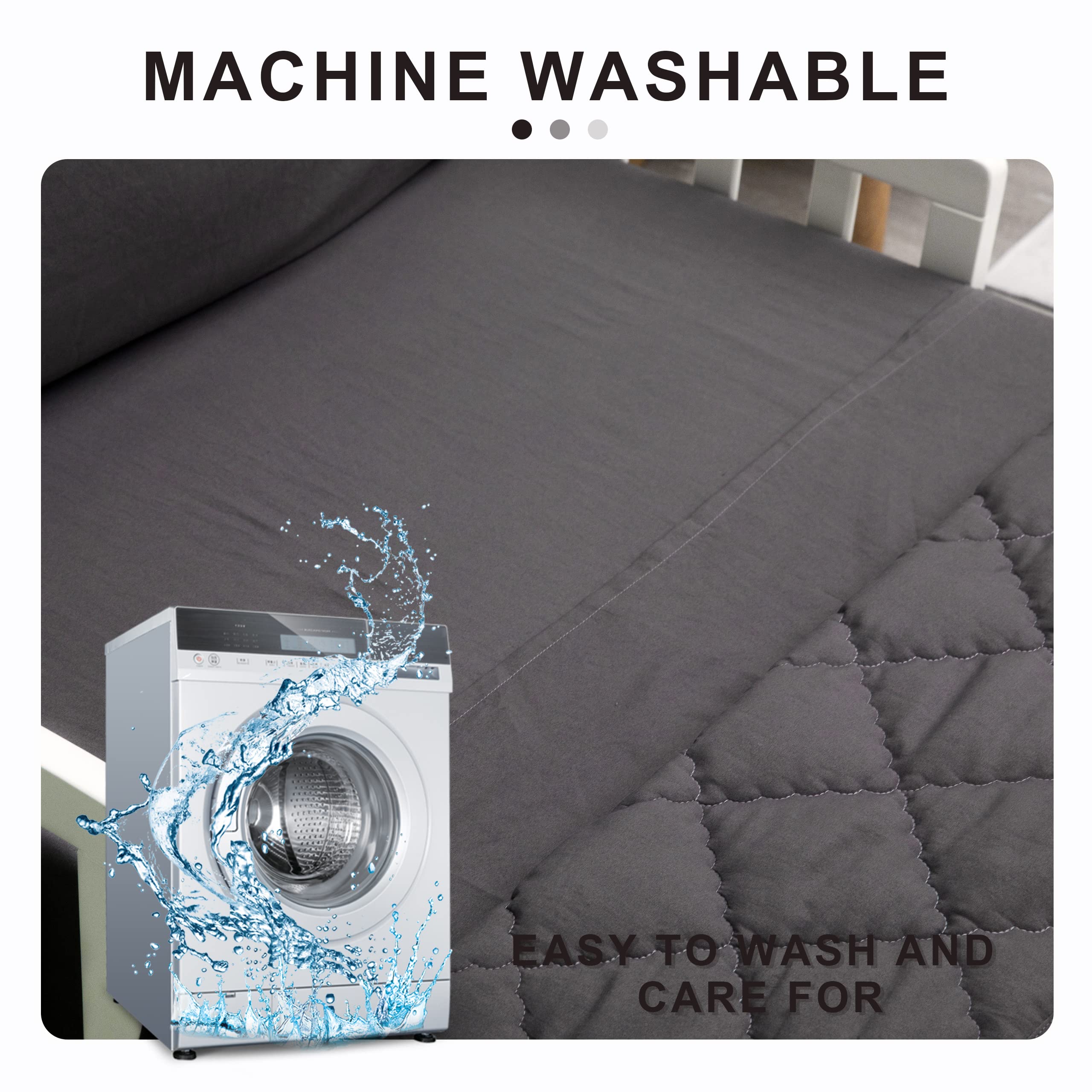 FLXXIE care instructions illustration for gentle washing and low-heat drying.