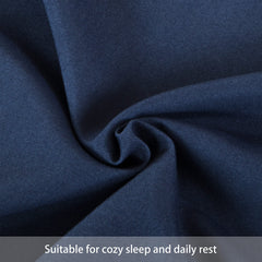 FLXXIE navy pillowcase with envelope closure keeps pillows clean.