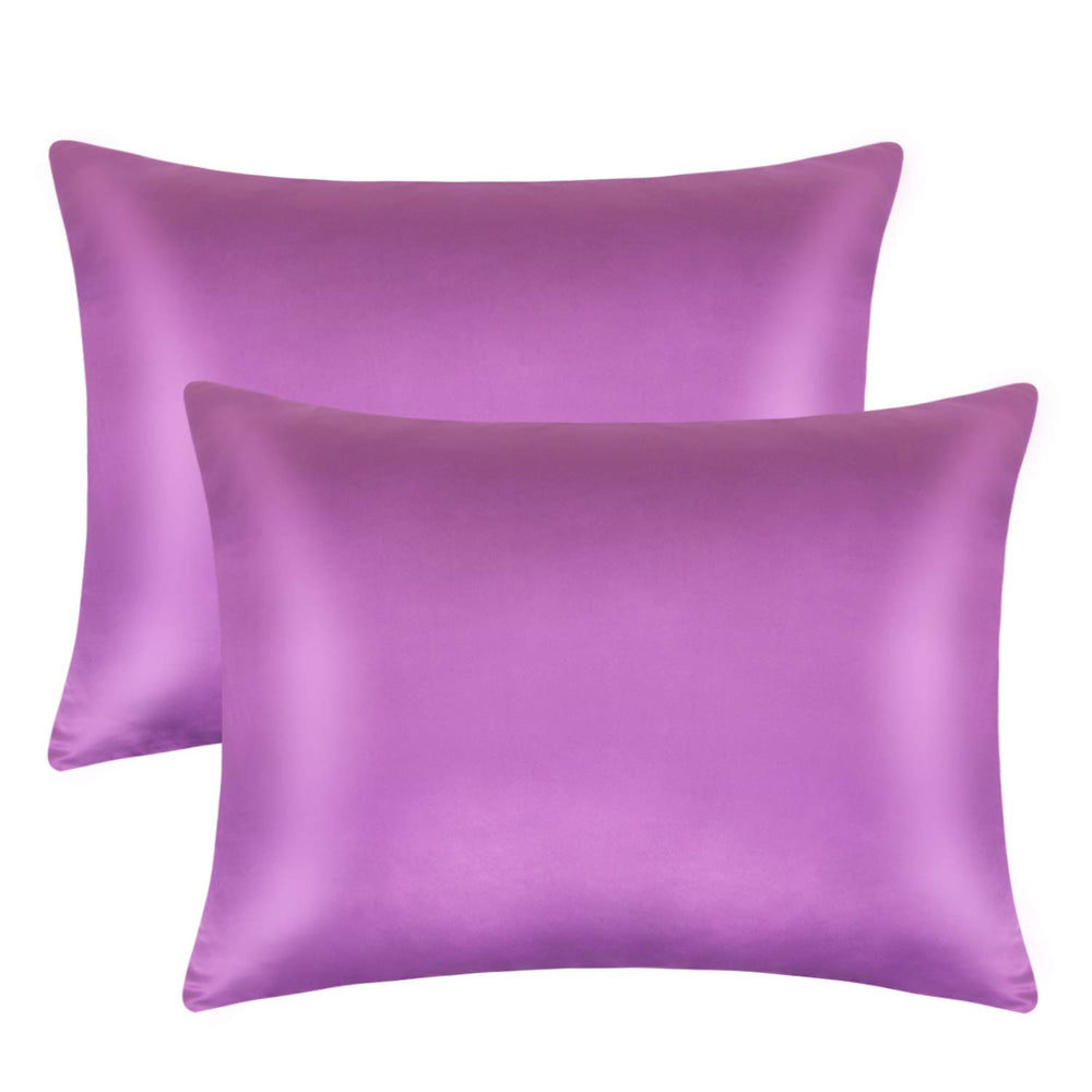 FLXXIE satin toddler pillowcase pack of 2 with a zippered closure for secure use.