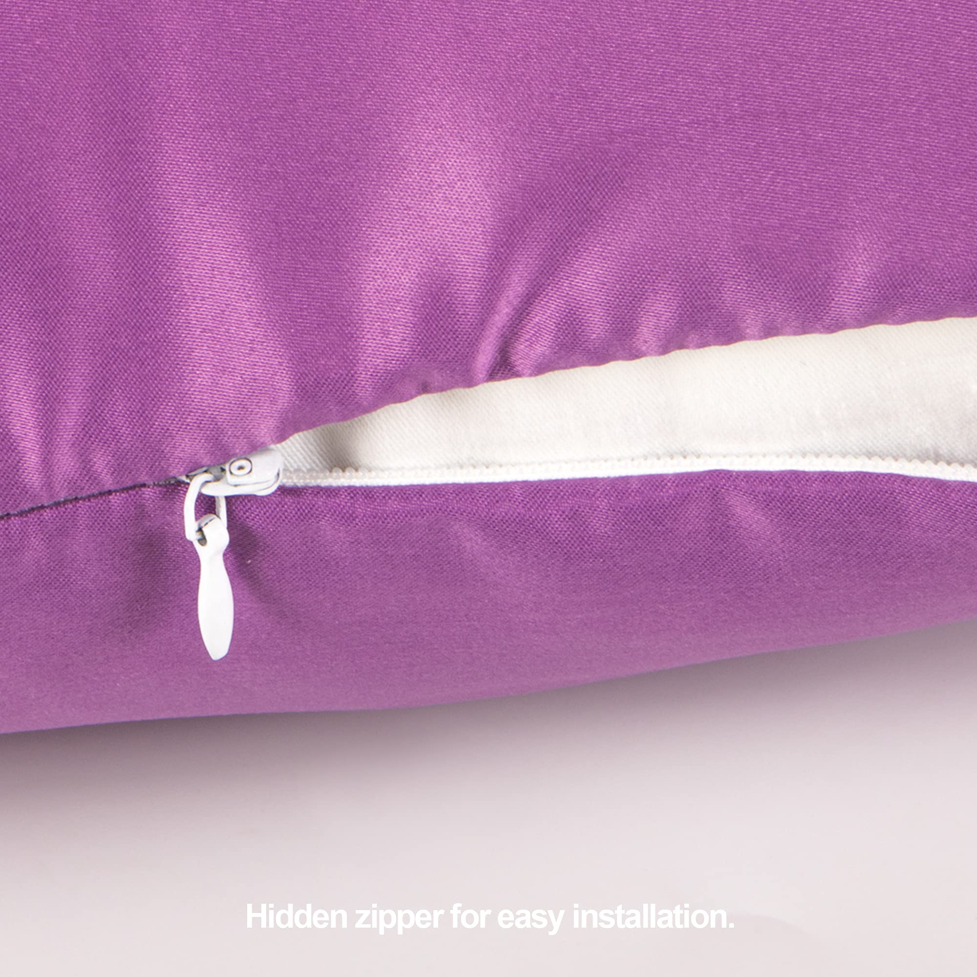 FLXXIE satin feel against skin offers gentle comfort during sleep.