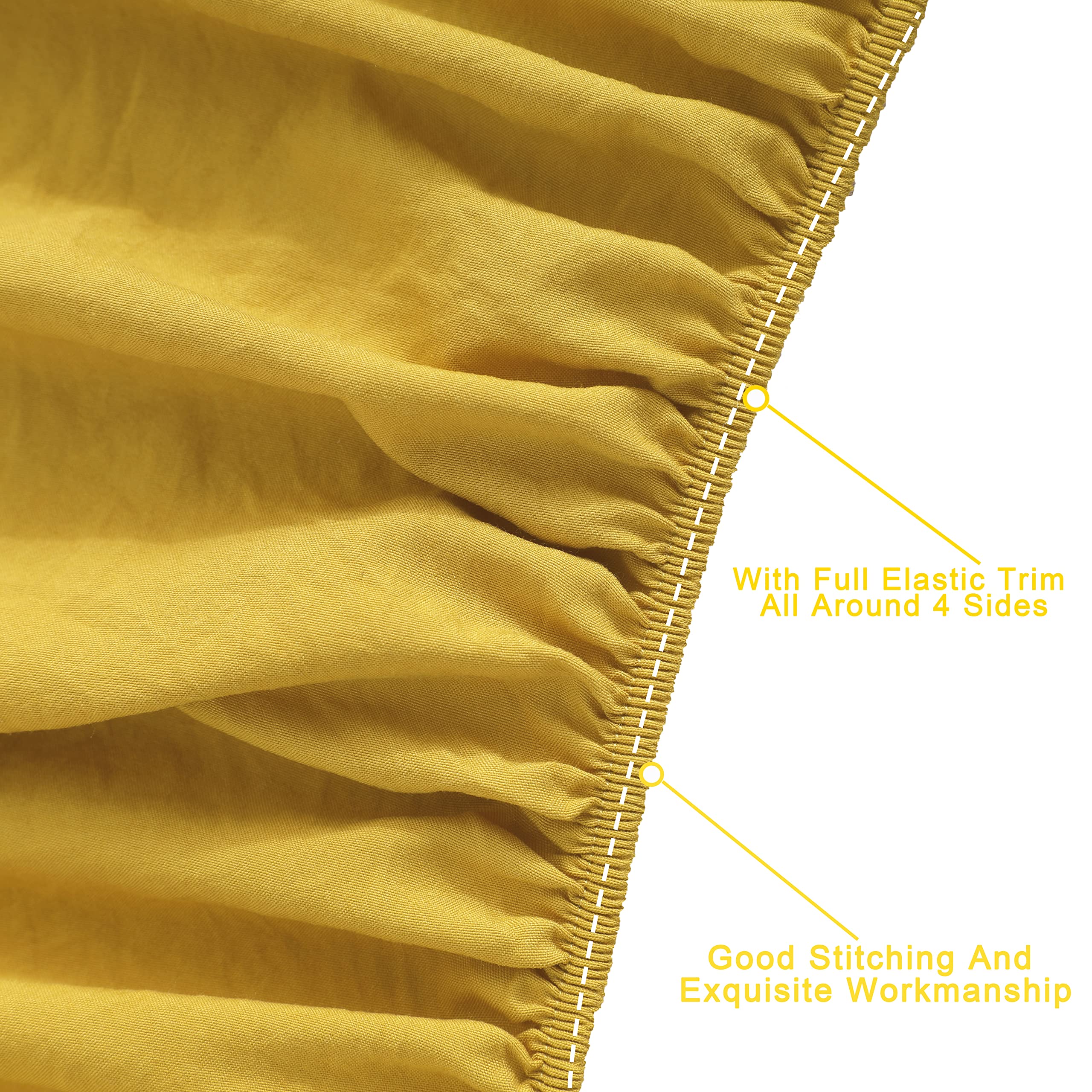 FLXXIE pillowcase in yellow protects pillows while matching playful room decor