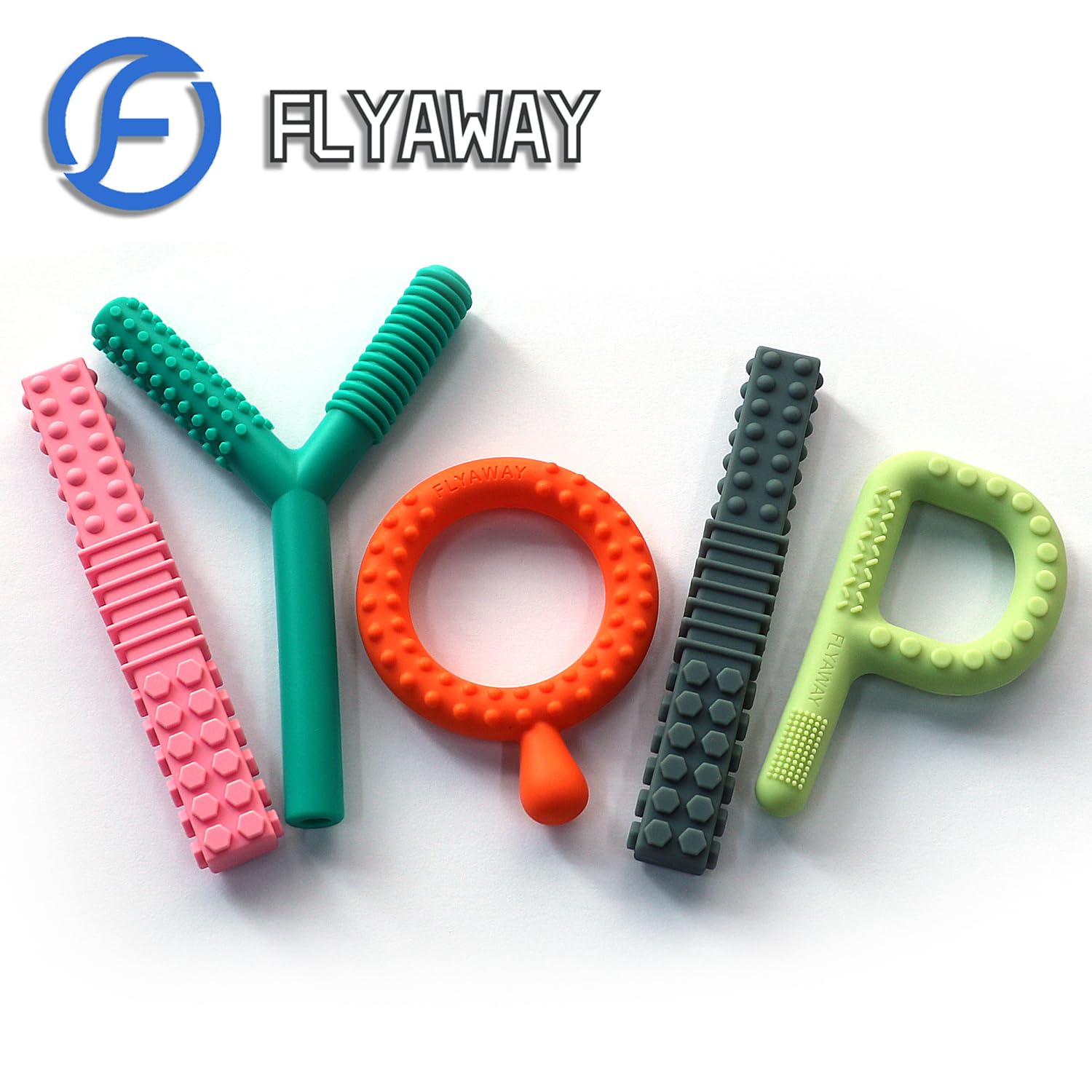 Flyaway baby teether offers quick cleanup after use