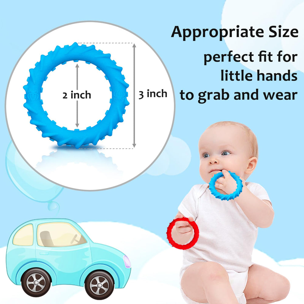 Flyaway silicone bracelet with animal elements demonstrates safe sensory chew option for kids.