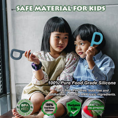 Flyaway silicone chewy stick supports oral exploration for sensory play.